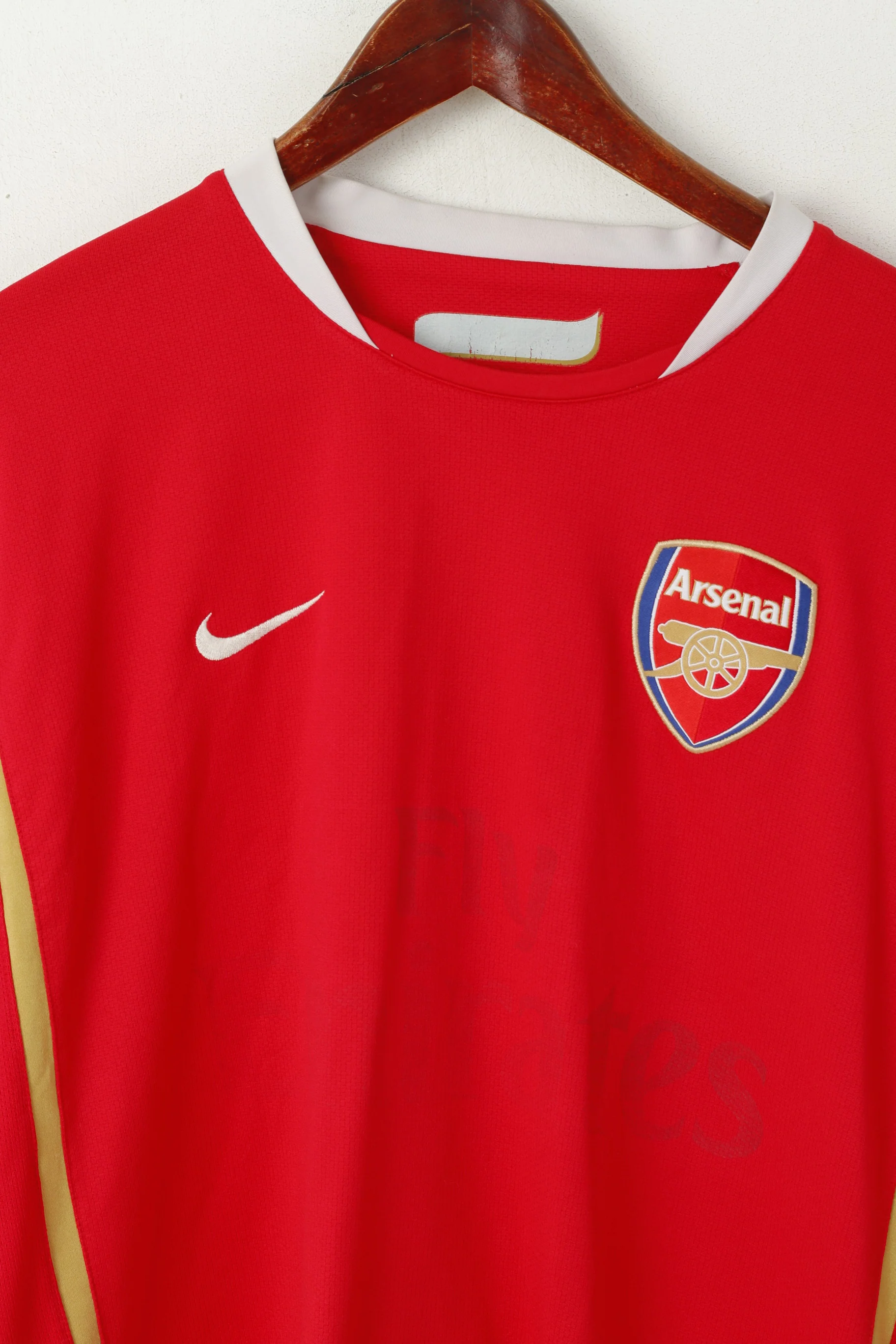 Nike Arsenal Men L Shirt Red Football Min #2 Jersey Sportswear Vintage Top - Image 2