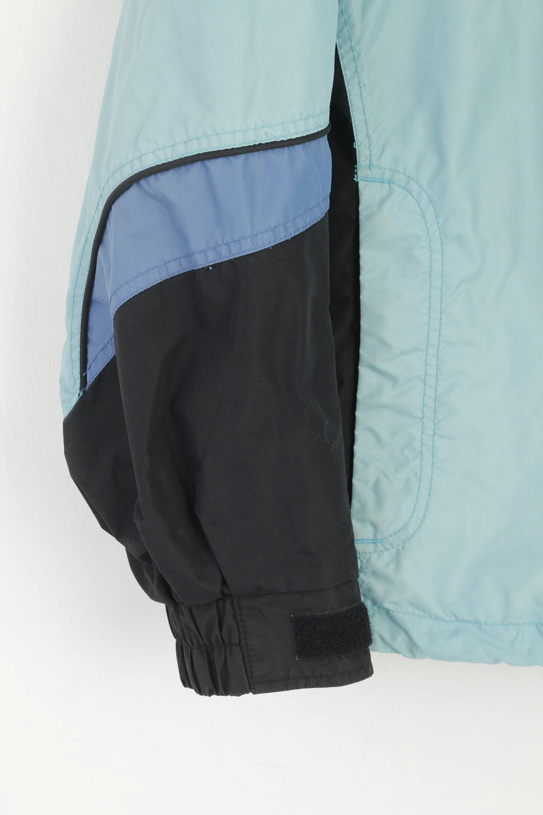 Columbia Sportswear Women S Jacket Blue Vintage Bomber Nylon Waterproof Top - Image 3