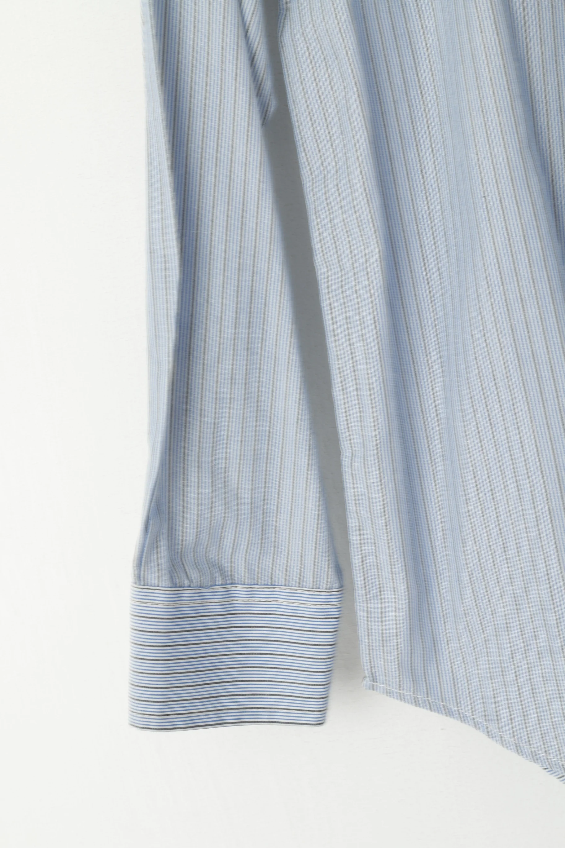 Nautica Youth 14 - 16 Age Casual Shirt Blue Striped Cotton Pocket Long Sleeve Top - Image 3