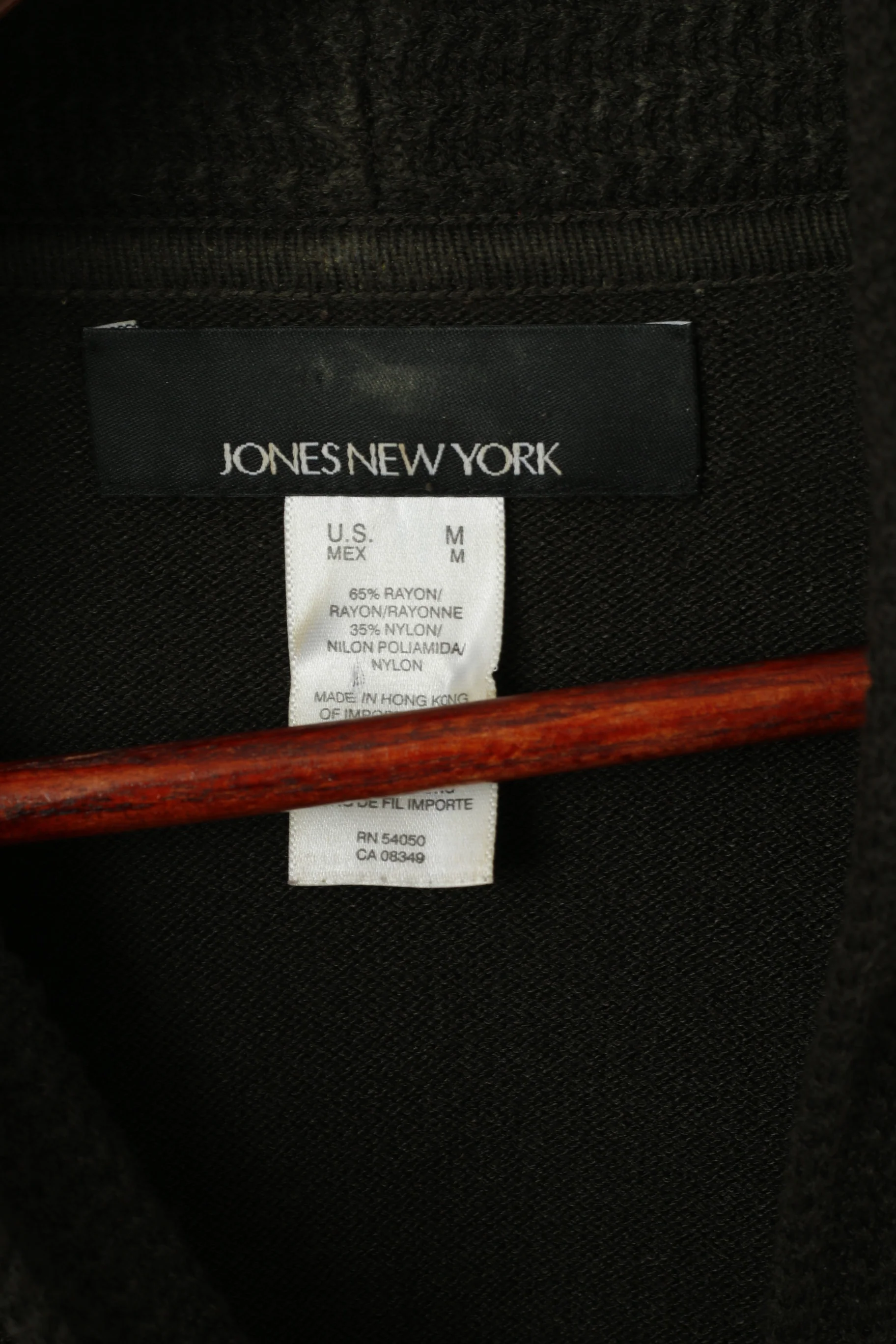 Jones New York Women M Jumper Dark Green Shawl Rayon Nylon Blend Button Forn Cardigan - Image 4