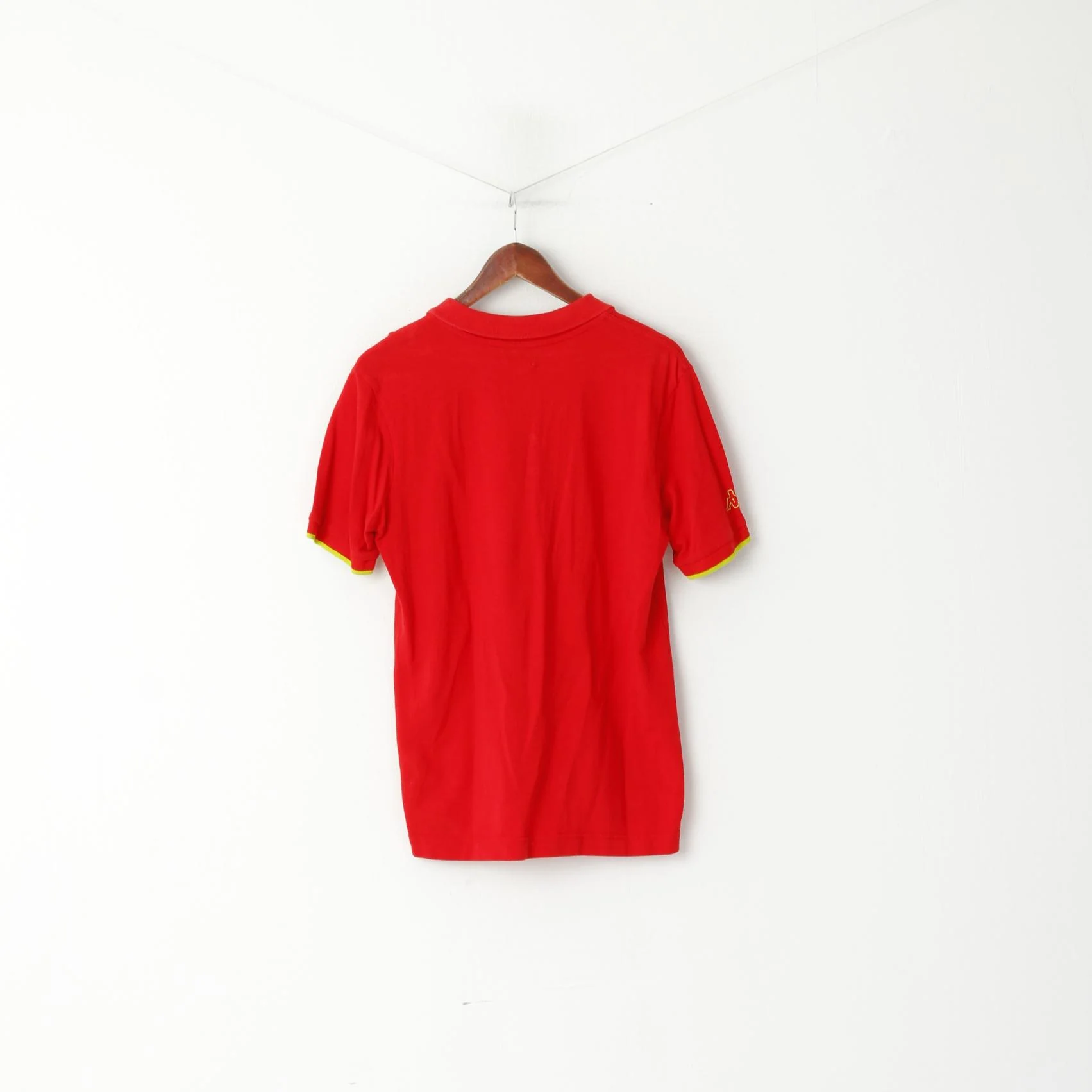 Kappa Legend Men M Polo Shirt Red Cotton Victory Superior Classic Top - Image 5