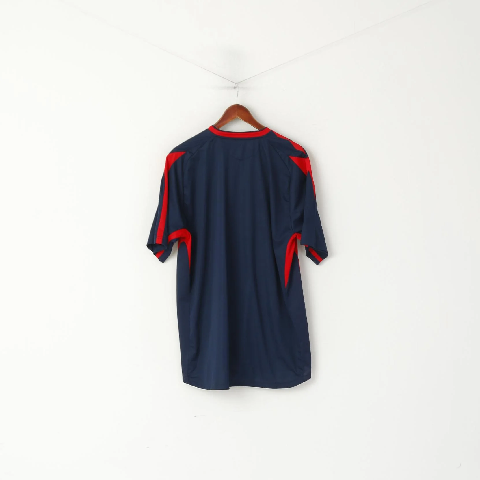 Umbro Men XXL Shirt Navy Sunderland Football Club Jersey Sportswear Top - Image 5