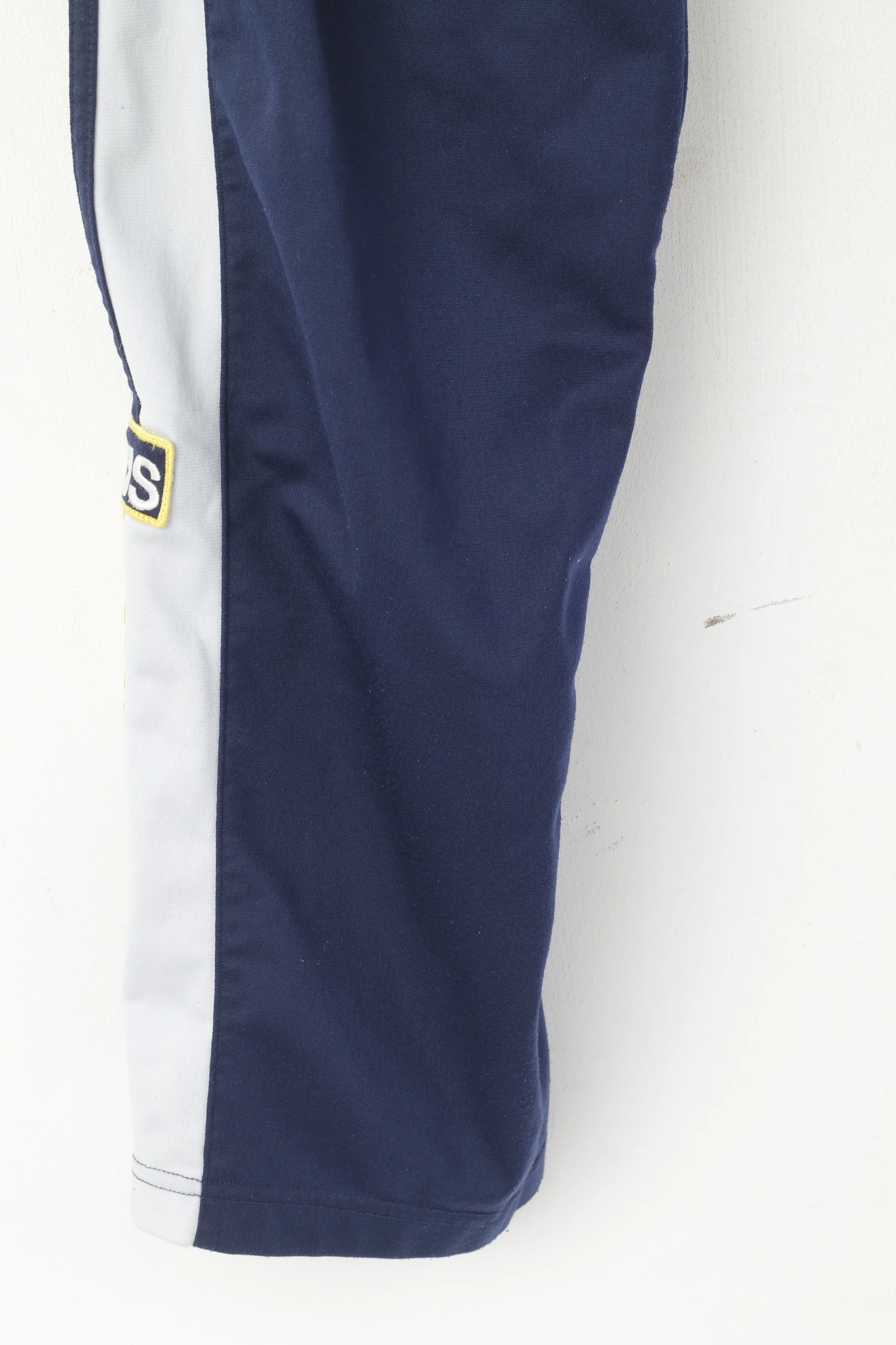Adidas Men D10 F204 XXL Sweatpants Navy Vintage Snap Side Track Trousers - Image 3