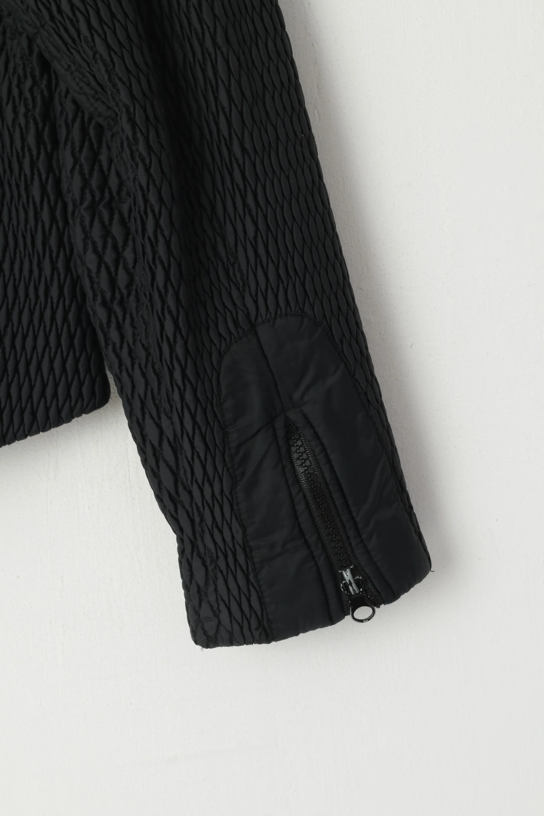 Alpraush Women L Jacket Black Full Zipper Swiss Nylon Waterproof Crinkled Outdoor Top - Image 7