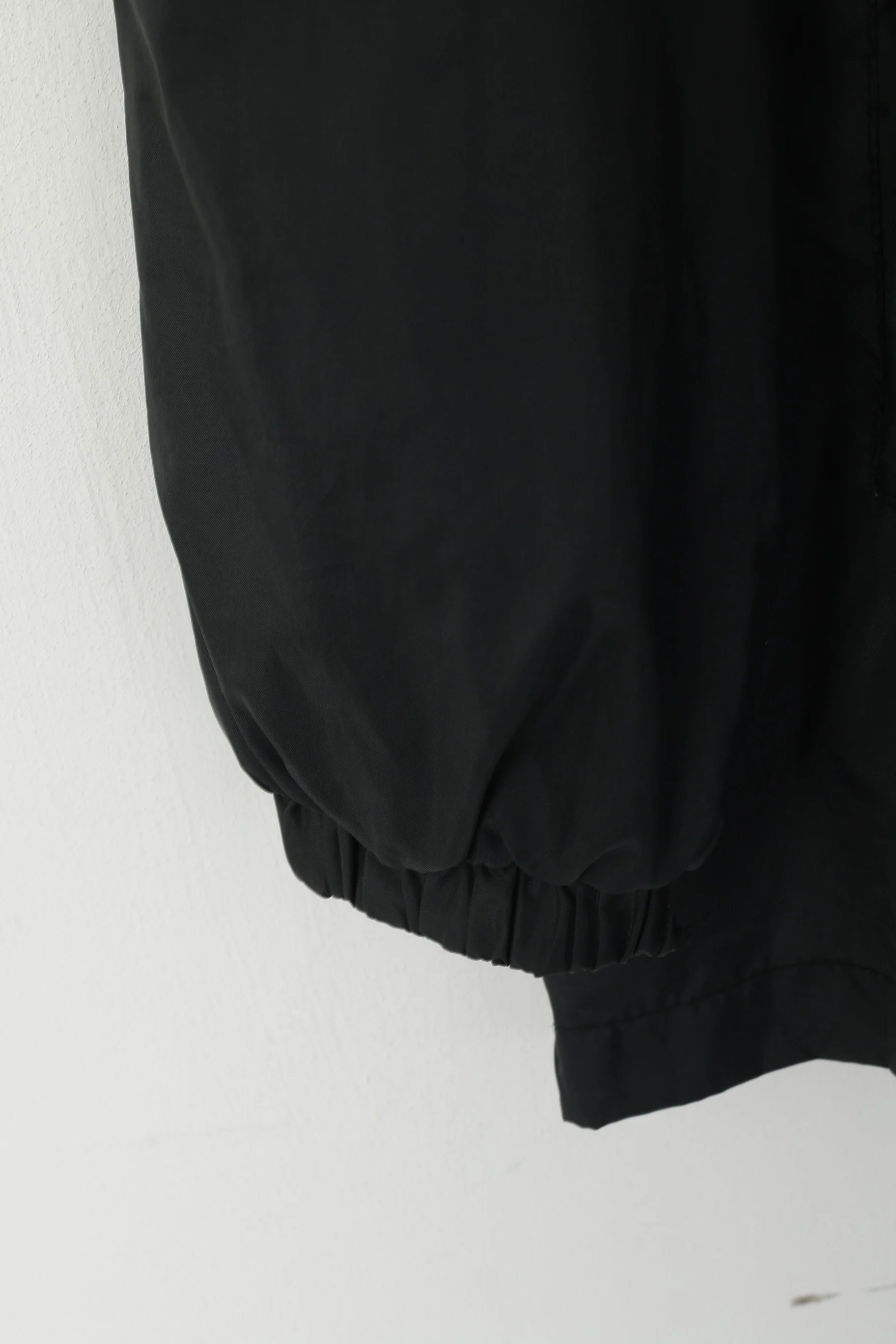 US Basic Men XL Jacket Black Scooter Lightweight Nylon Waterproof Snaps Top - Image 3