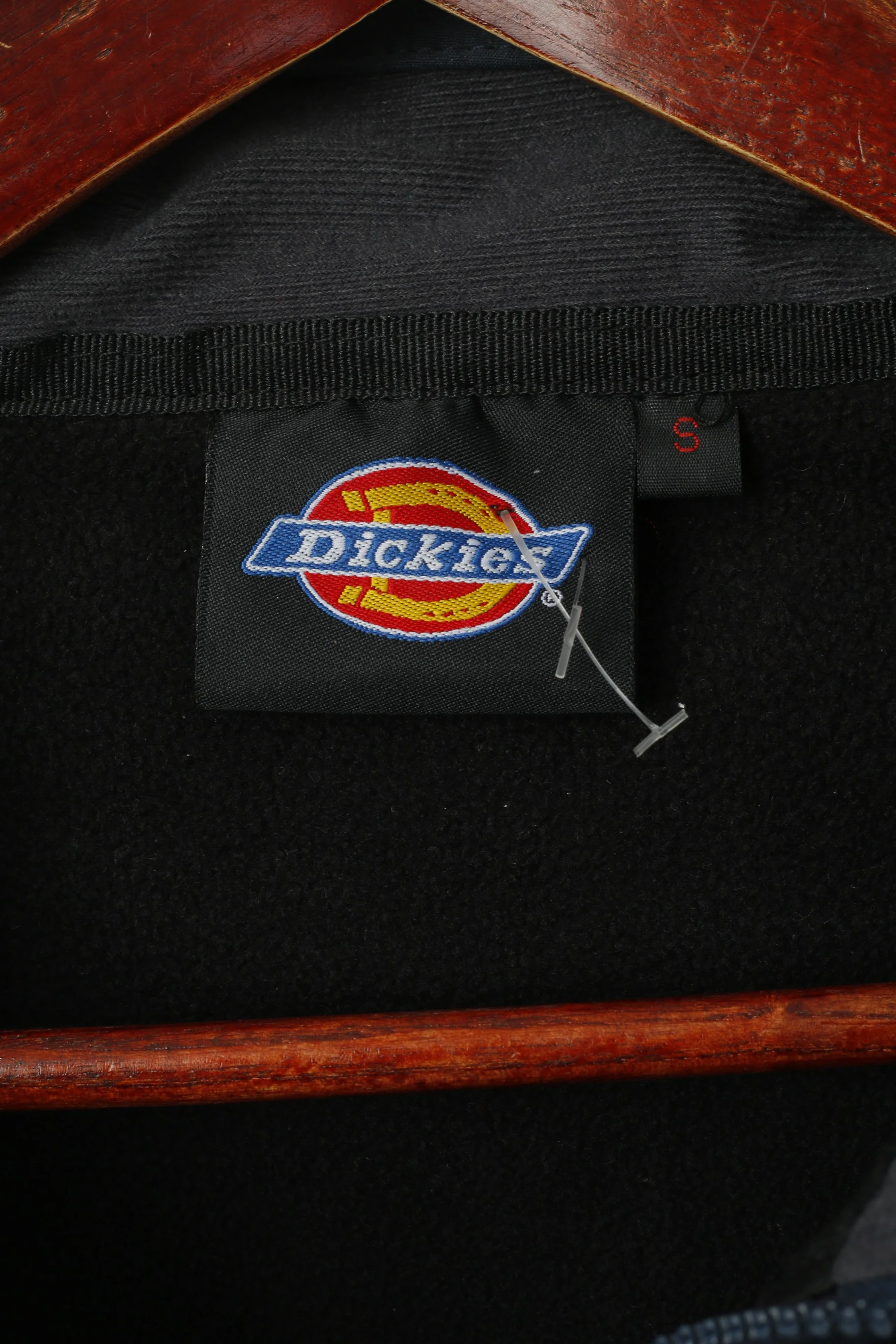 New Dickies Men S Jacket Navy Workwear Softshell Full Zipper Hss Hire Zip Up Top - Image 4