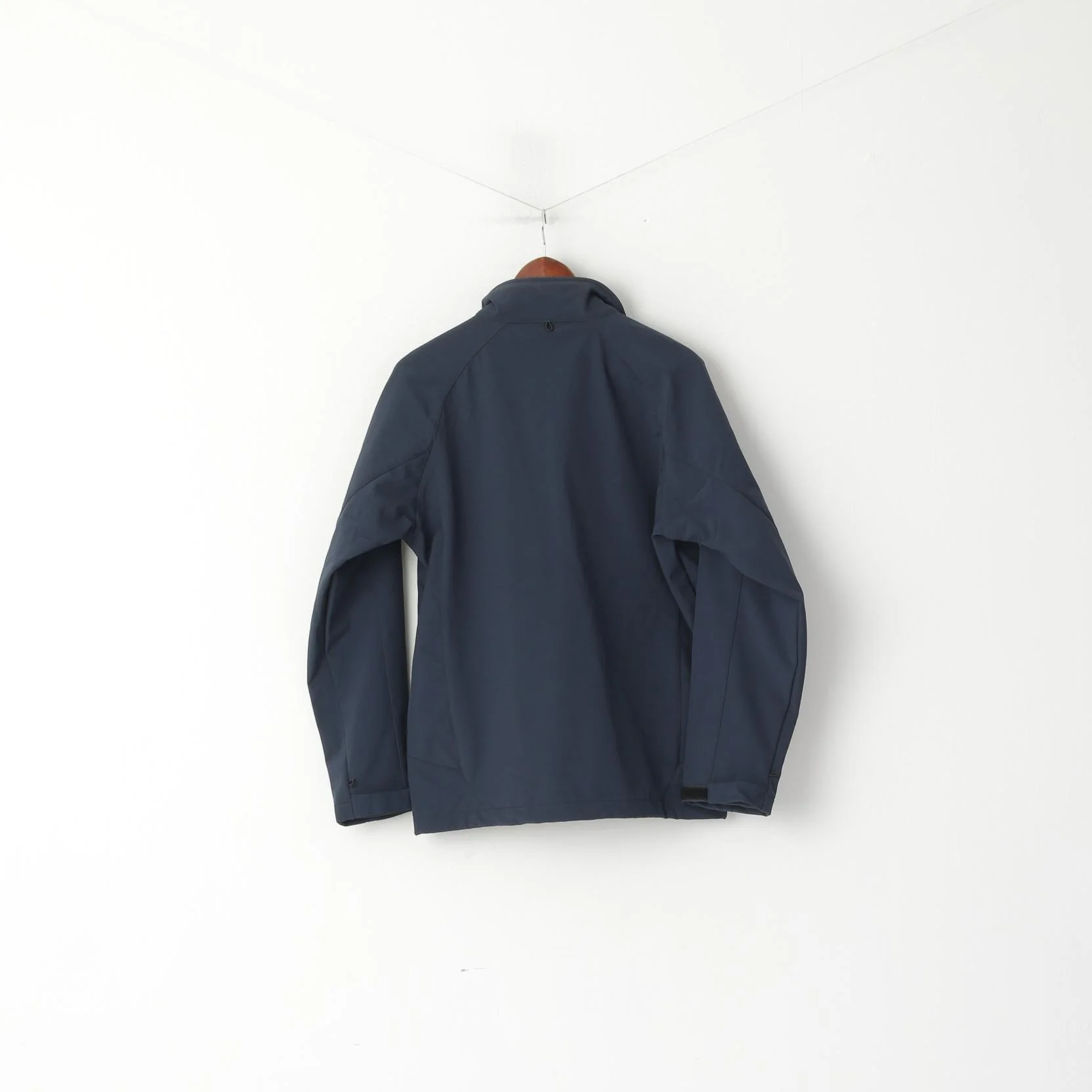 New Dickies Men S Jacket Navy Workwear Softshell Full Zipper Hss Hire Zip Up Top - Image 6