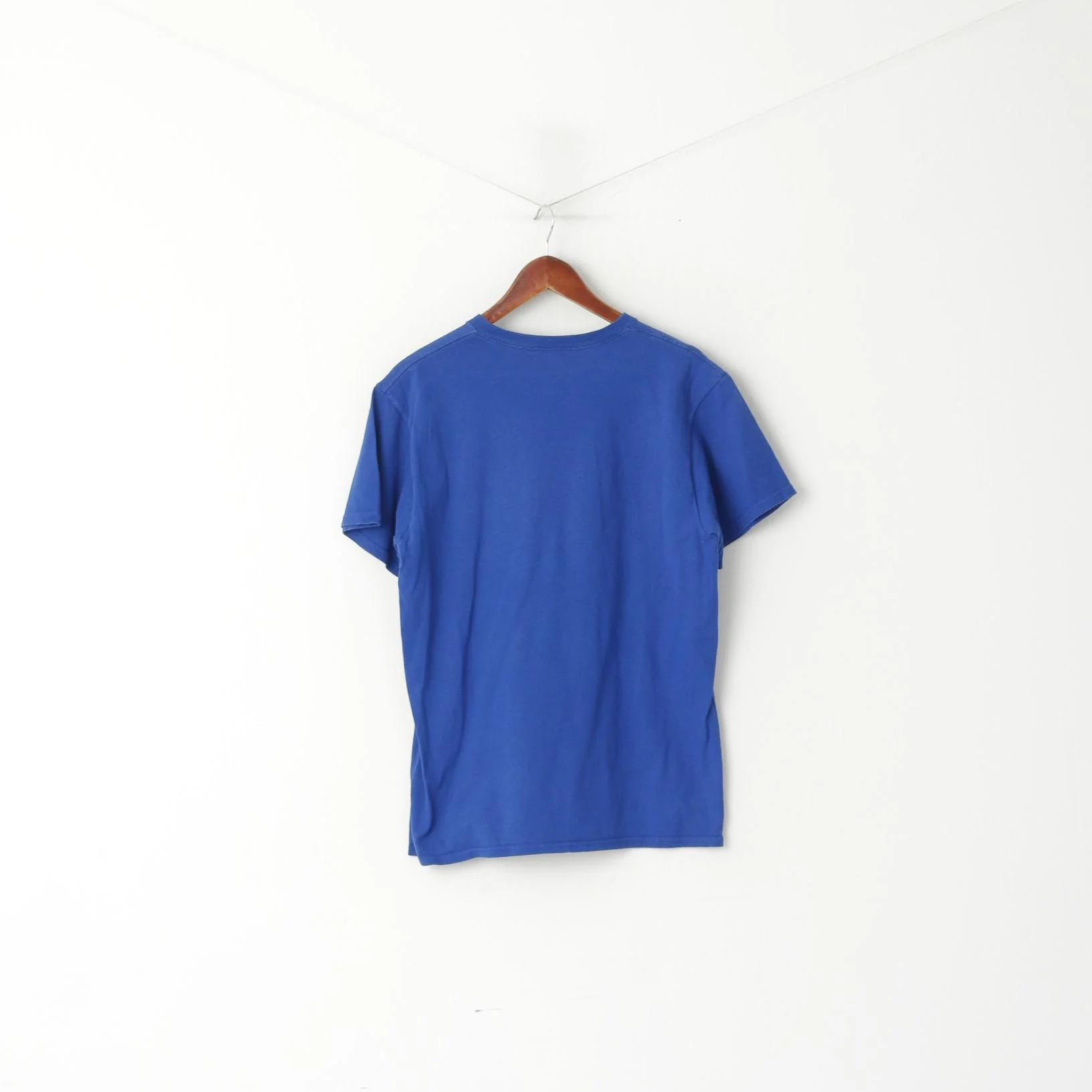 Majestic Men M Shirt Blue Cotton Los Angeles Dodgers Baseball Sport Top - Image 5