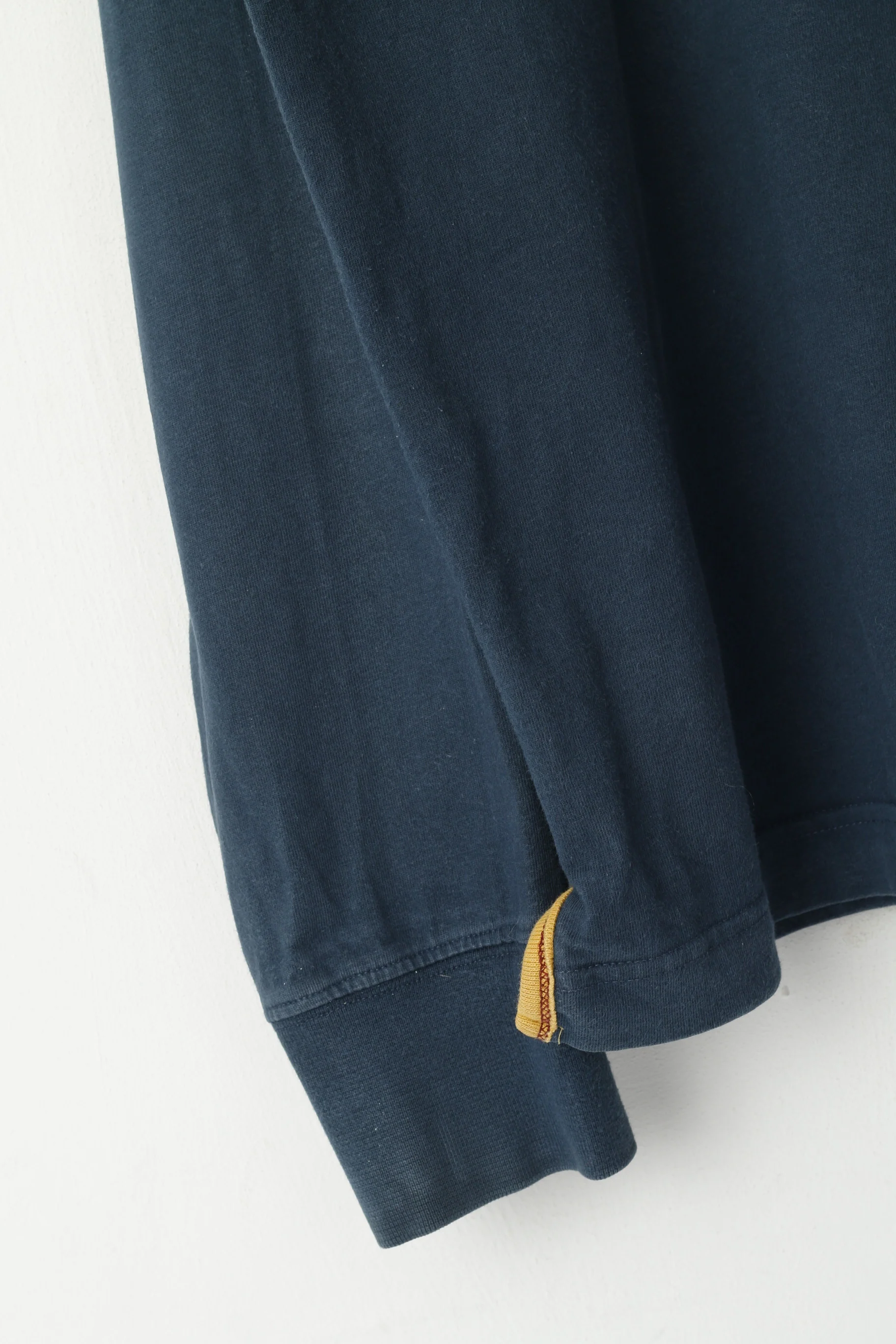 GANT Men XL Long Sleeved Shirt Navy Cotton New Haven Emroidered Crew Neck Top - Image 3
