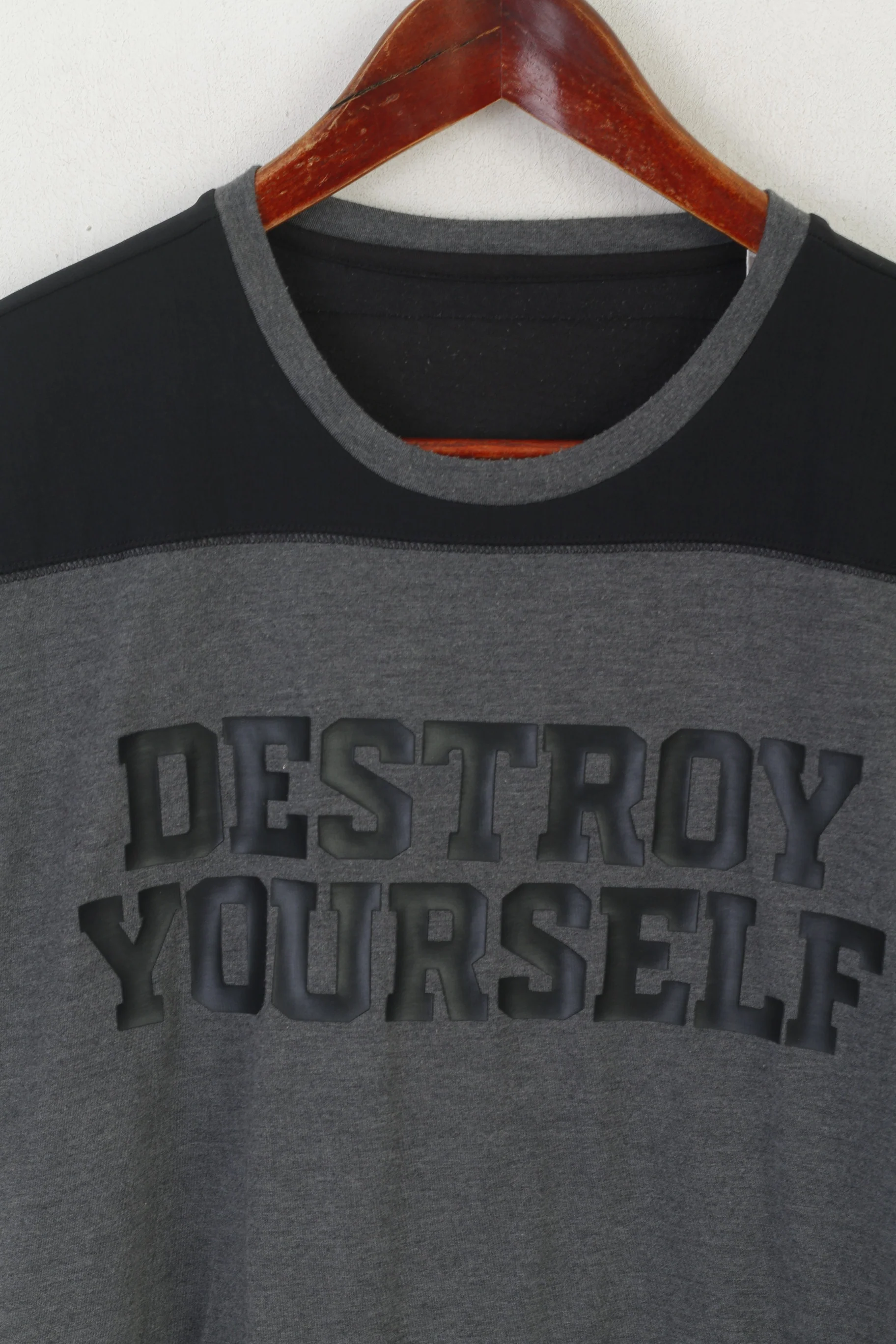 Adidas Men S Shirt Grey Destroy Yourself Climacool Sportswear Run Active Top - Image 2