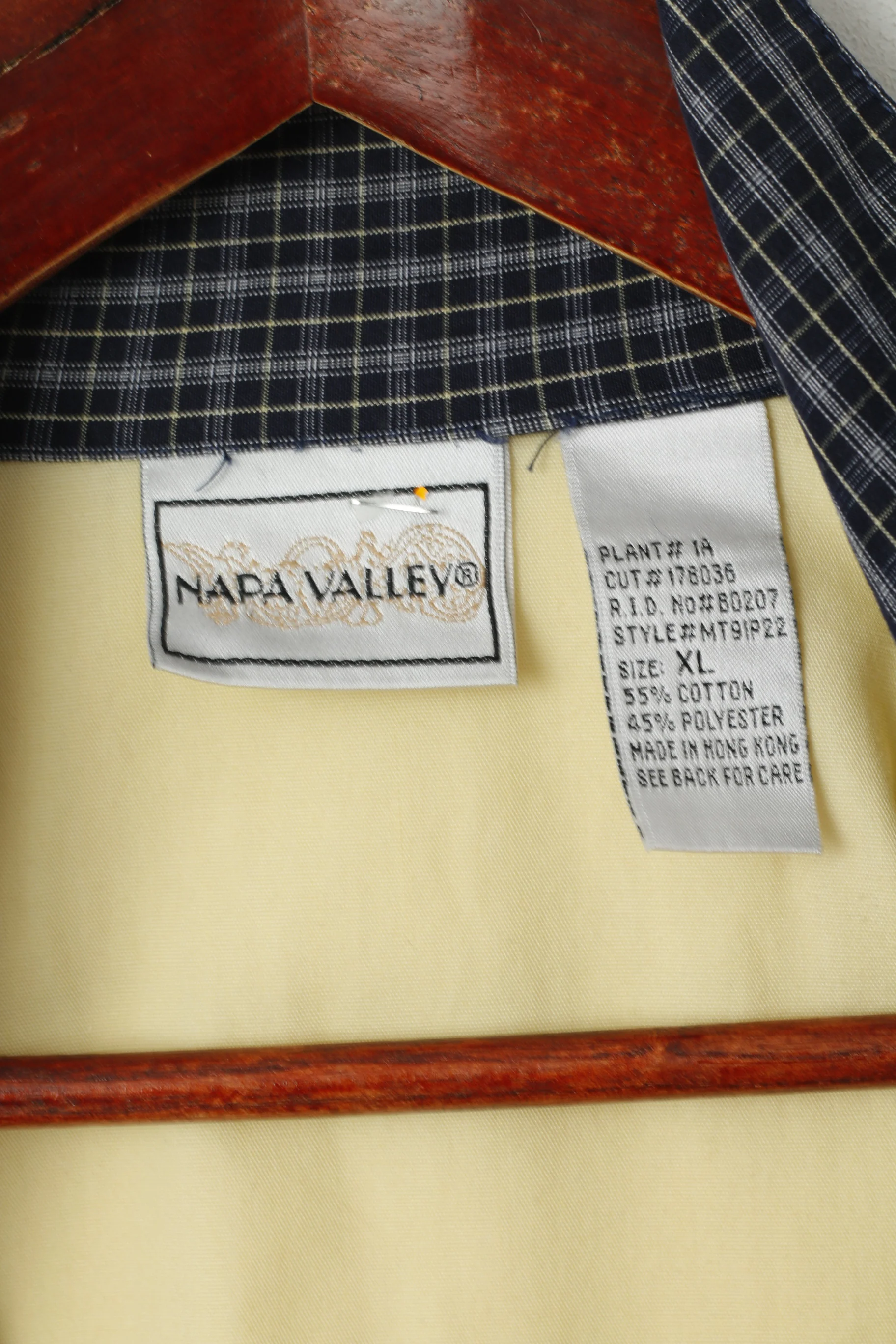 Napa Valley Women XL Jacket Yellow Cotton Vintage Lightweight Marine Retro Top - Image 4