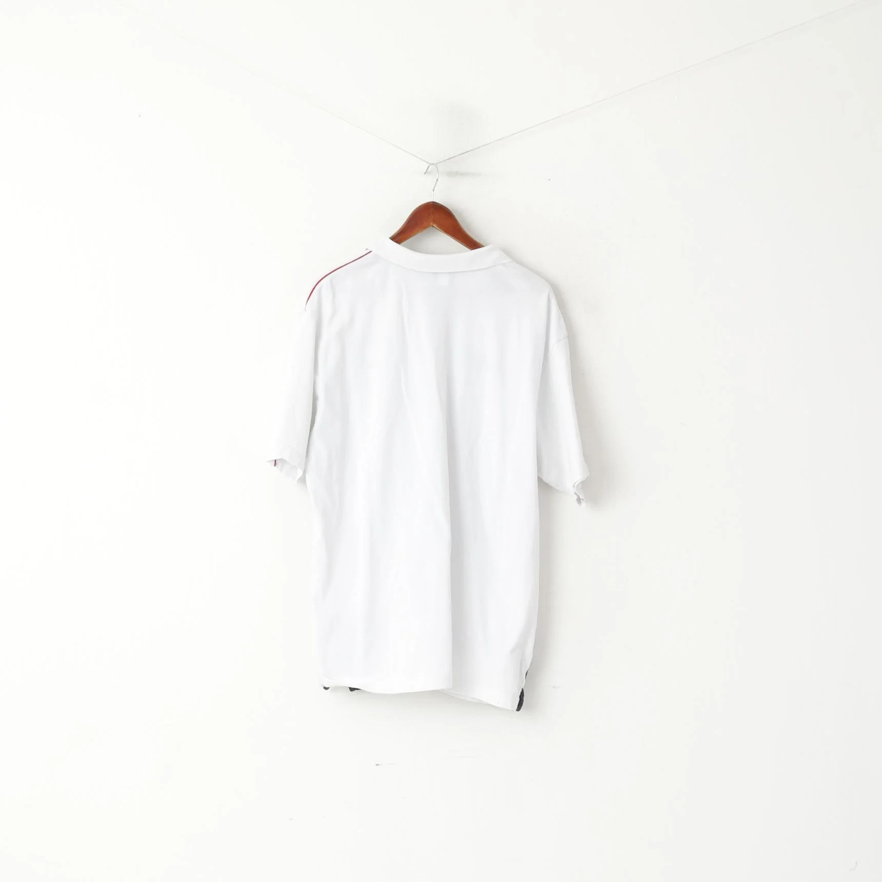 Umbro Men XXL Polo Shirt White Cotton Nationale England Football Team Top - Image 5