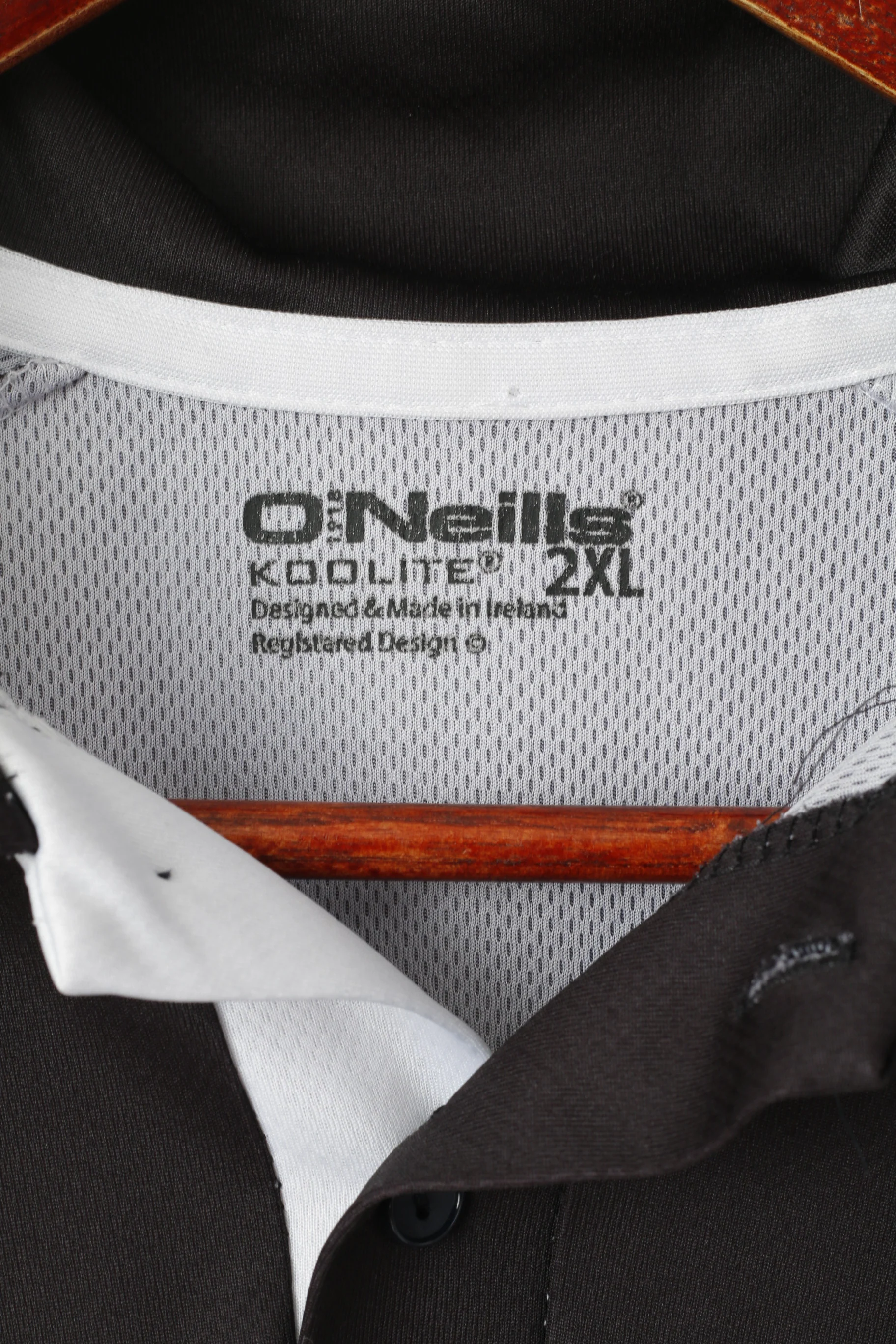 O' Neills Men 2XL Polo Shirt Black Gaelic Leoin Gaelacha Singapóra CLG Jersey Top - Image 4