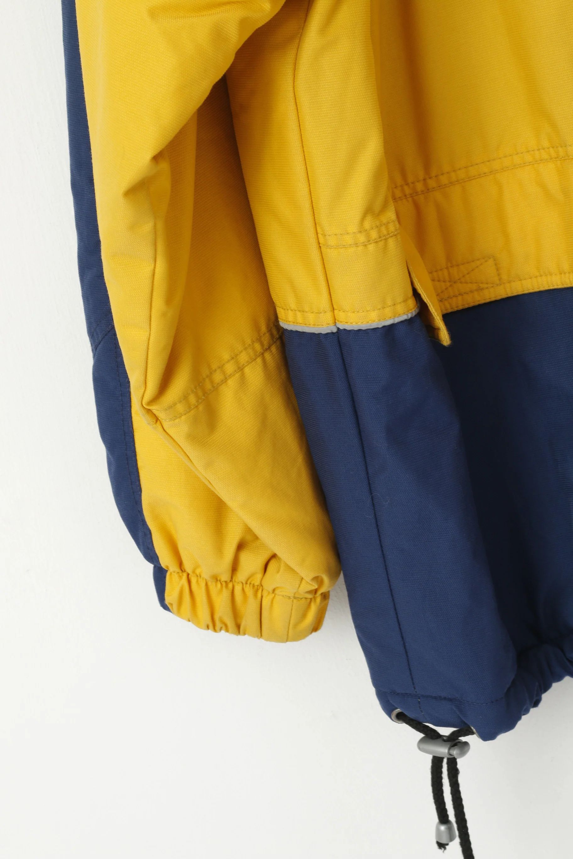 Etirel le style sportif Men XXL Jacket Yellow Padded Ski Full Zipper Vintage Sport Top - Image 3