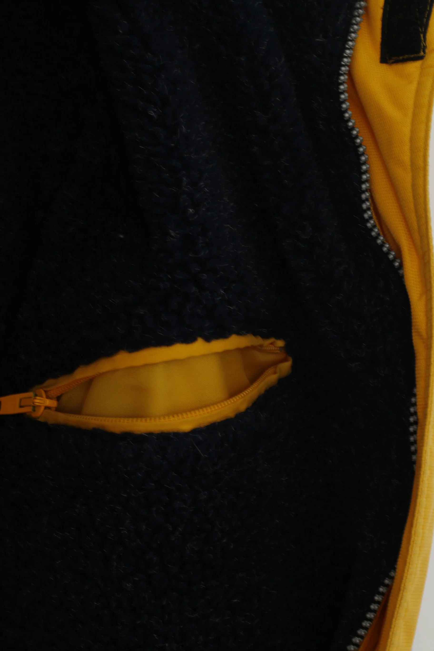 Etirel le style sportif Men XXL Jacket Yellow Padded Ski Full Zipper Vintage Sport Top - Image 6