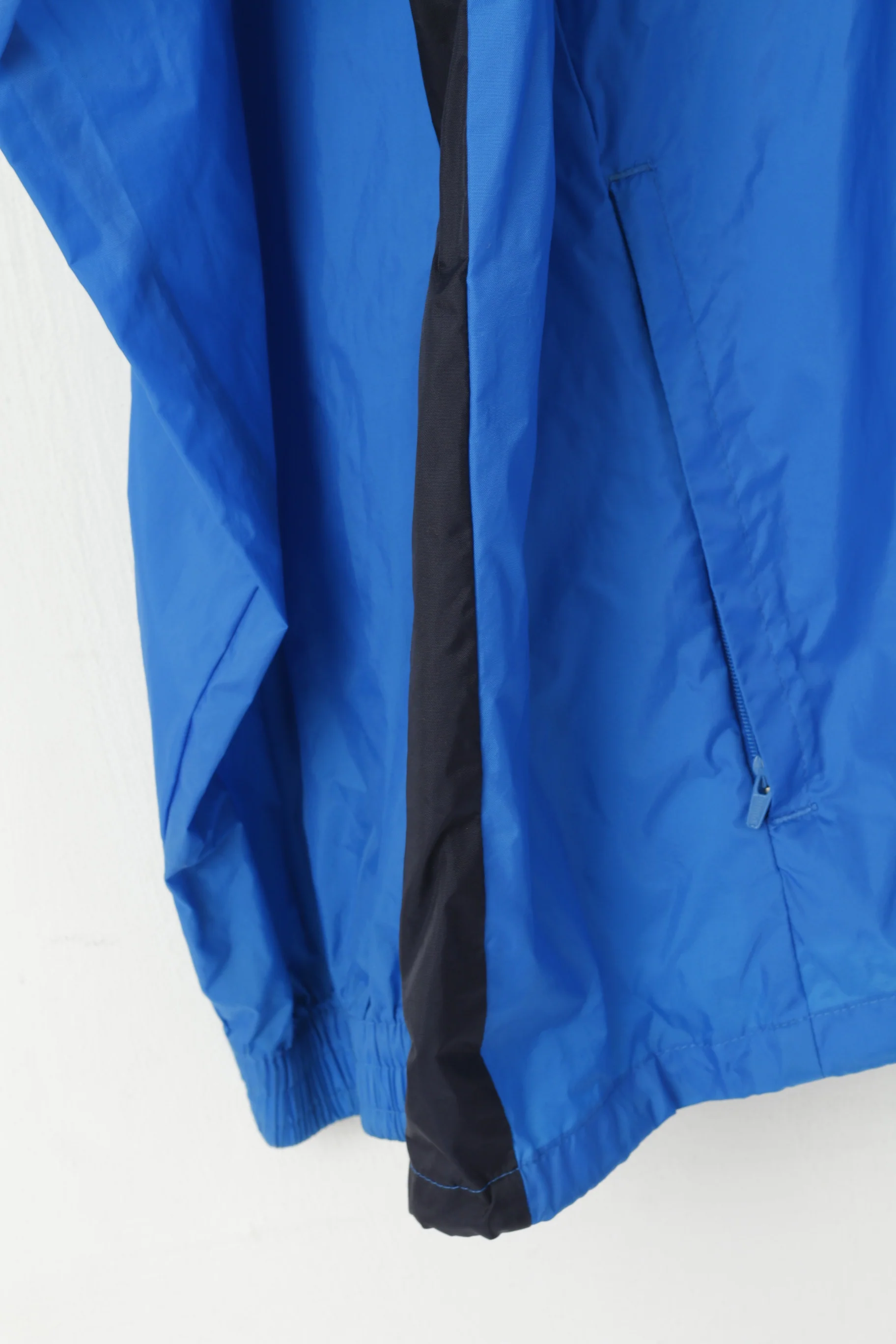 Puma Men XL Jacket Blue Nylon Waterproof Hooded Outdoor Full Zip Top - Image 4