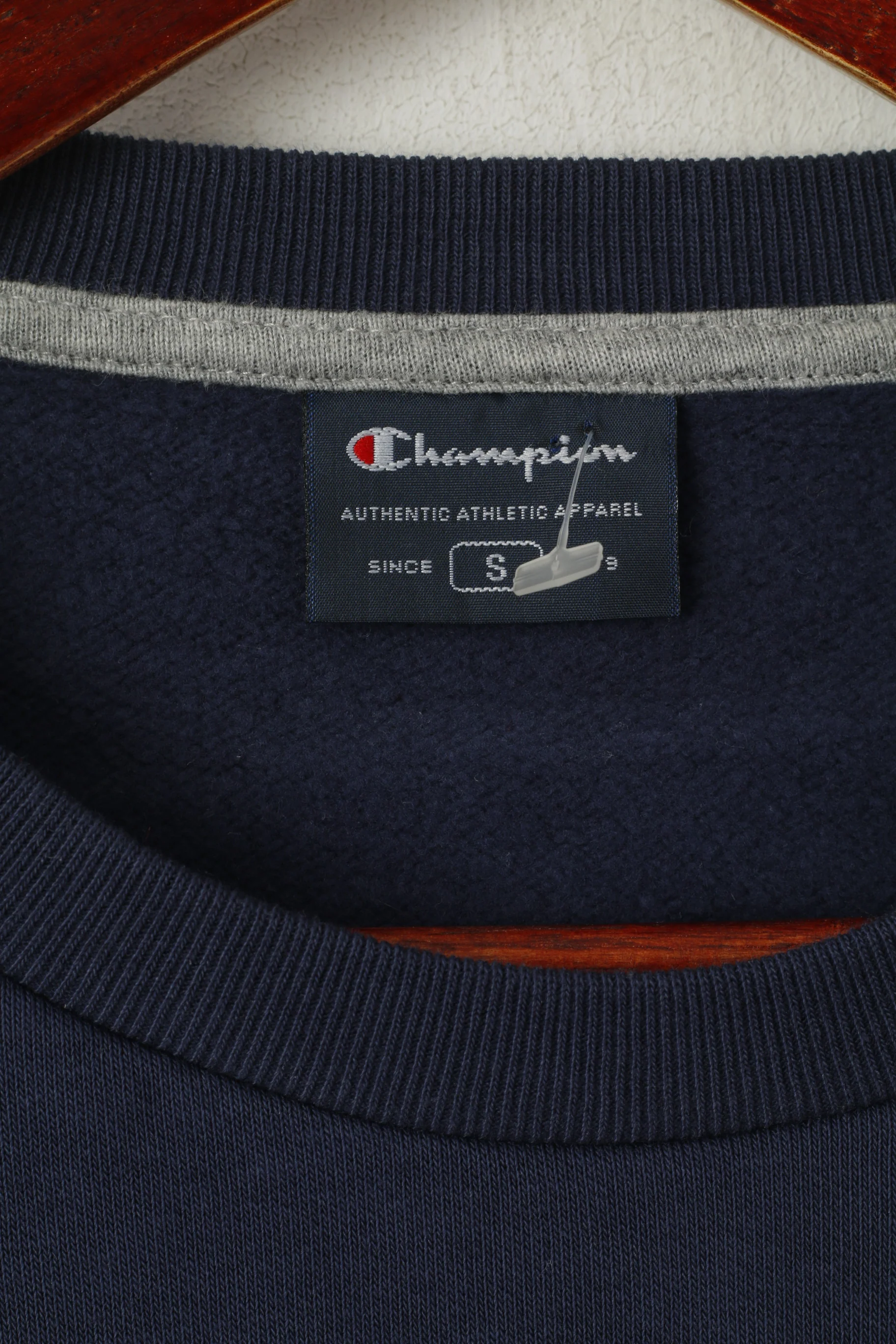 Champion Men S Sweatshirt Navy Cotton New York Graphic Crew Neck Top - Image 3