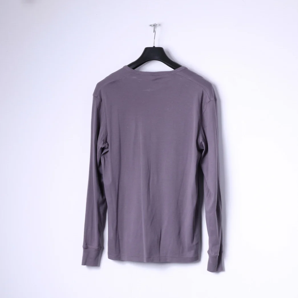G-Star Raw Mens XL Long Sleeved Shirt Grey Stretch Cotton Radar Granddad Top - Image 7