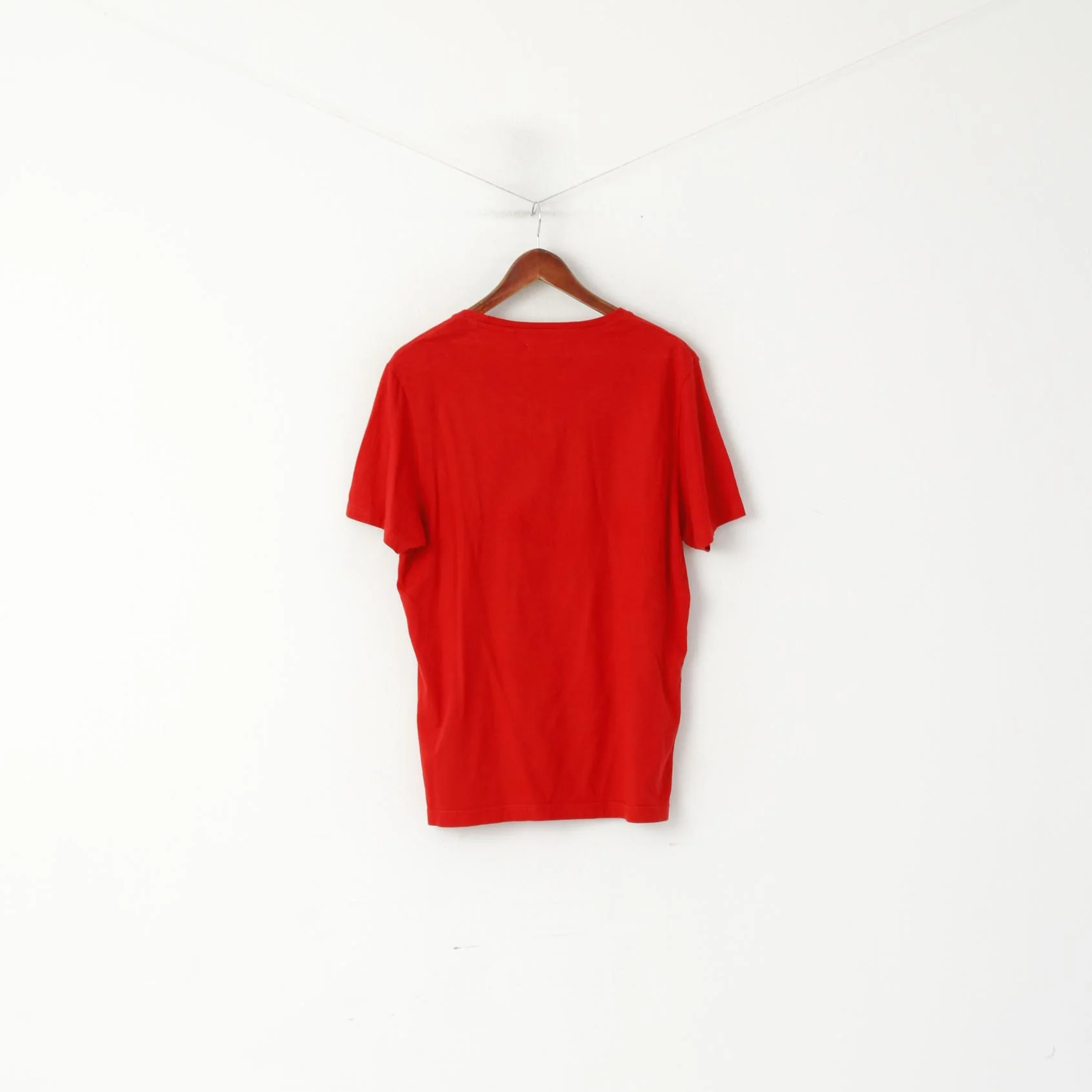 An Original Penguin Men M Shirt Red Cotton Graphic Crew Neck Soft Top - Image 5