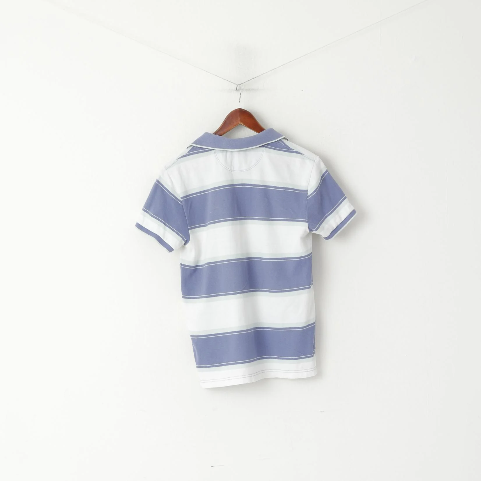 Levi's Men S Polo Shirt Violet Striped Short Sleeve Cotton Standard Fit Top - Image 7