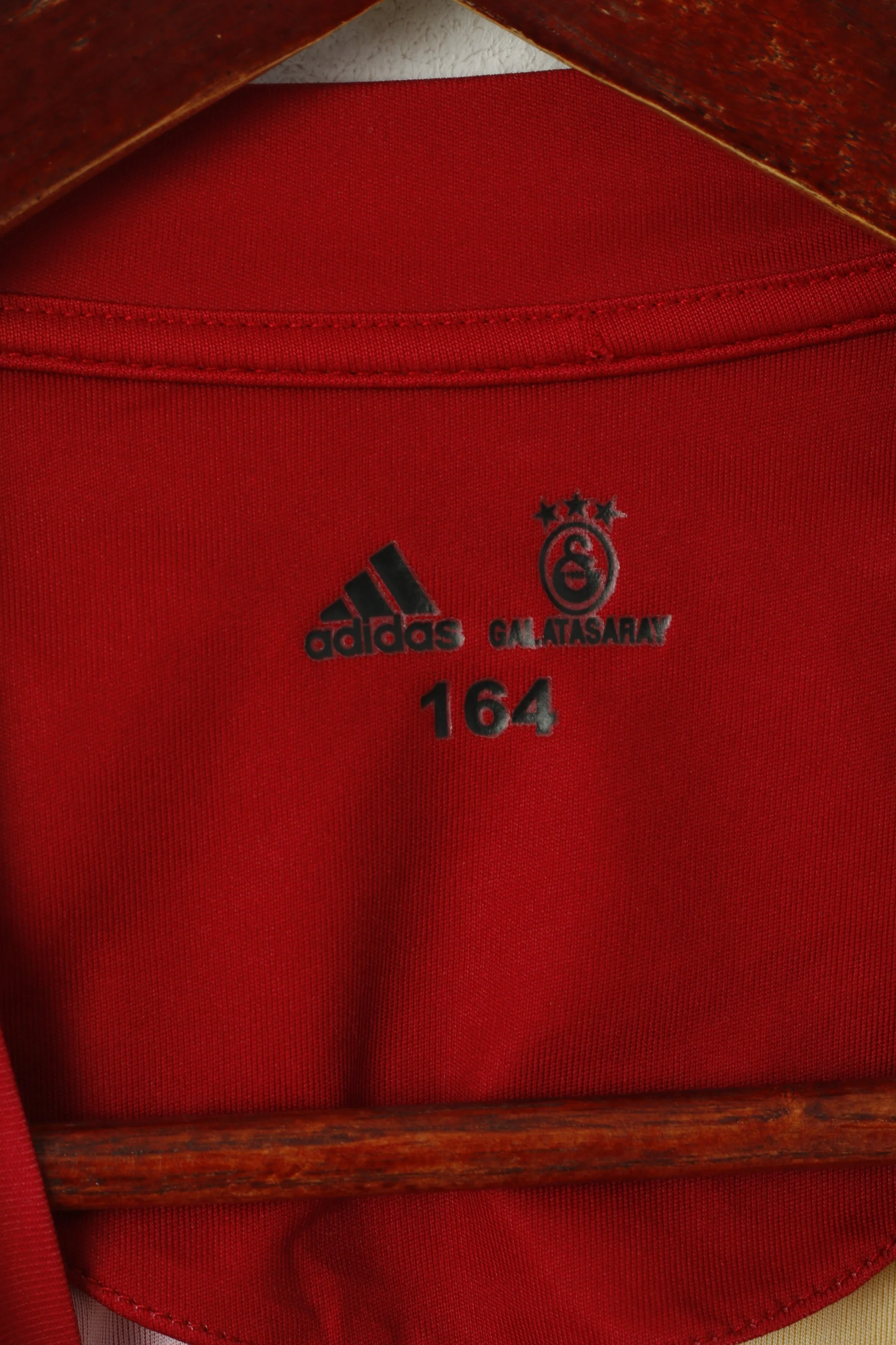 Adidas Youth 164 Shirt Yellow Galatasaray SK Football Club Turkey Jersey Top - Image 4