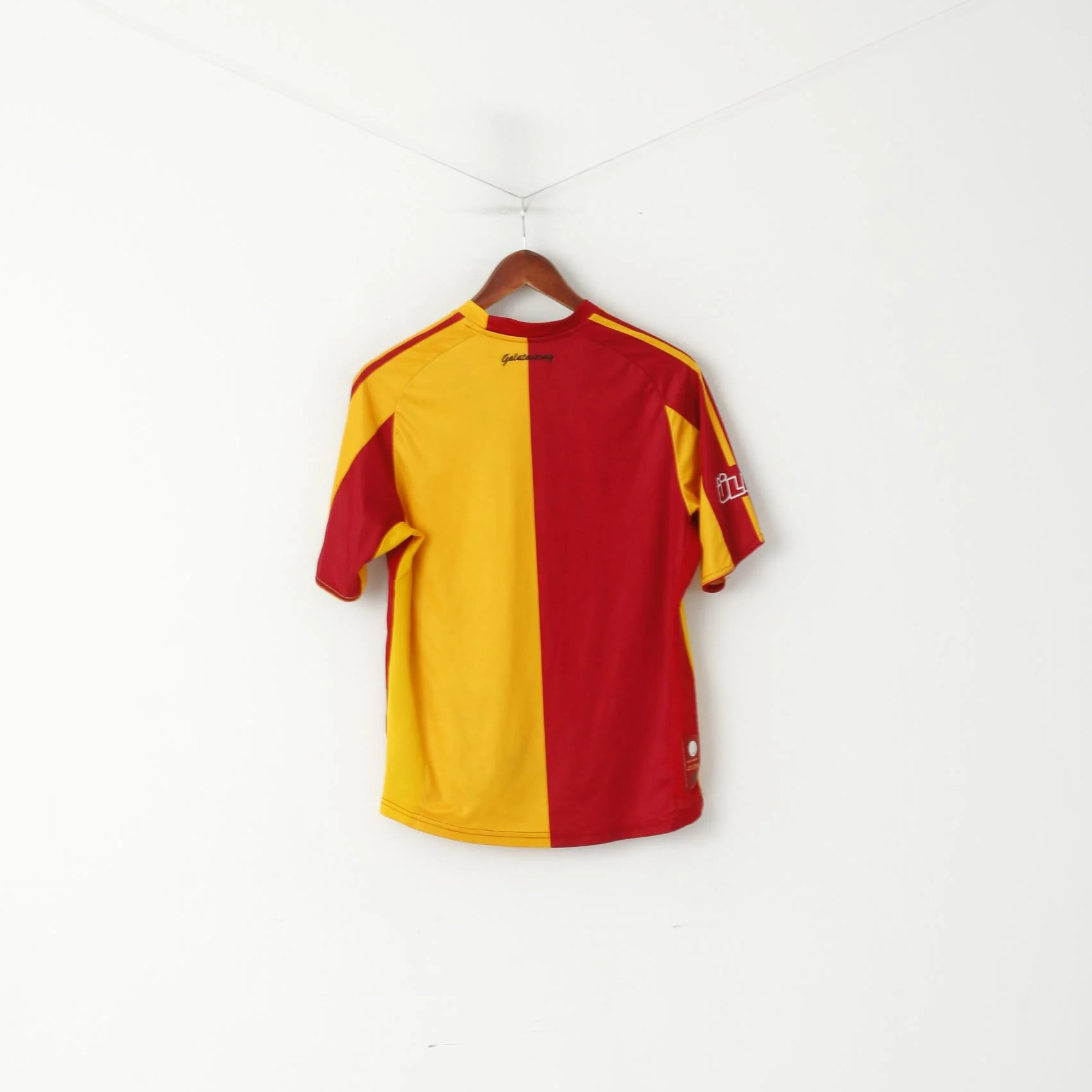 Adidas Youth 164 Shirt Yellow Galatasaray SK Football Club Turkey Jersey Top - Image 7