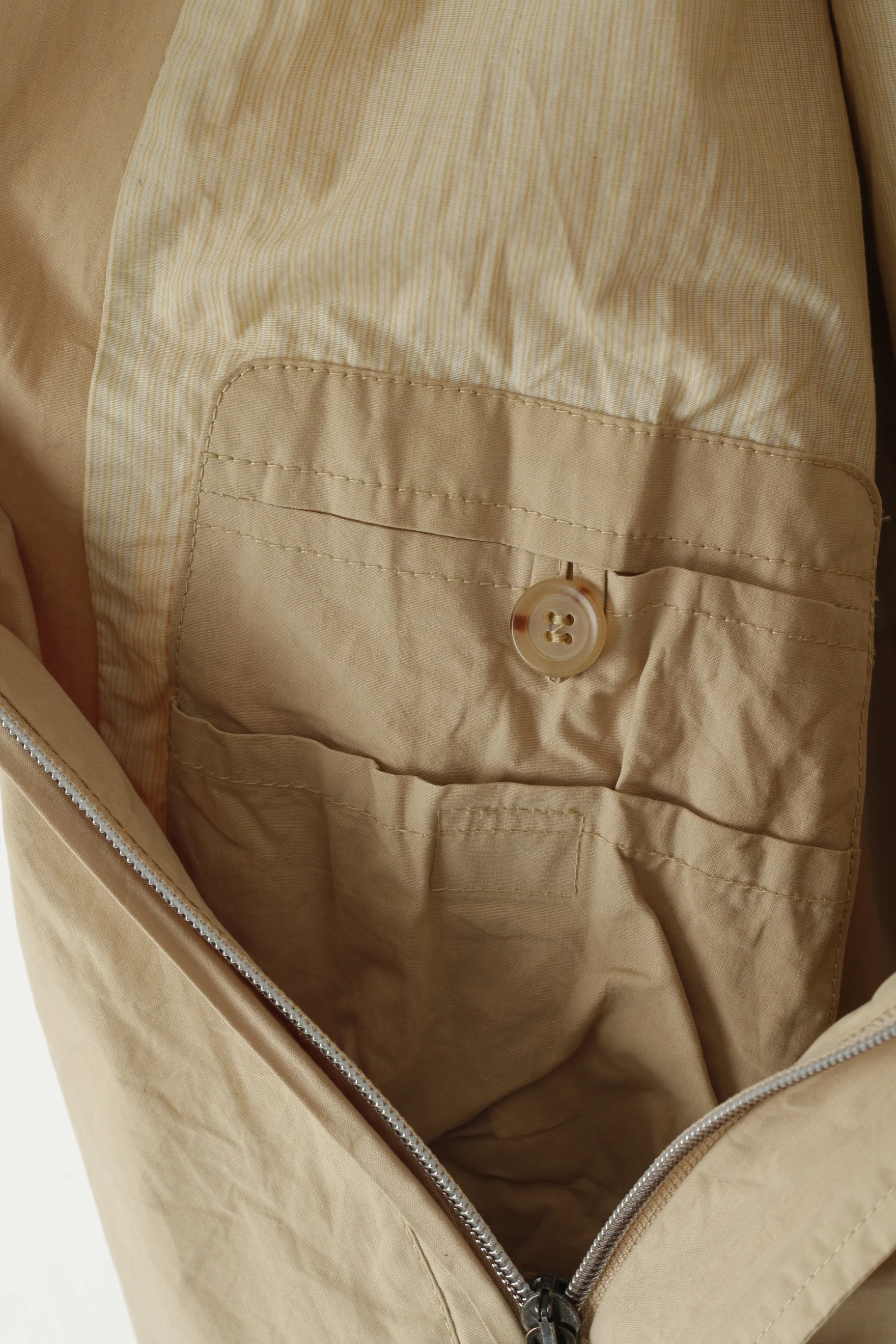 Camel Active Men 98 M Jacket Beige Cotton Vintage Lightweight Full Zipper Top - Image 7