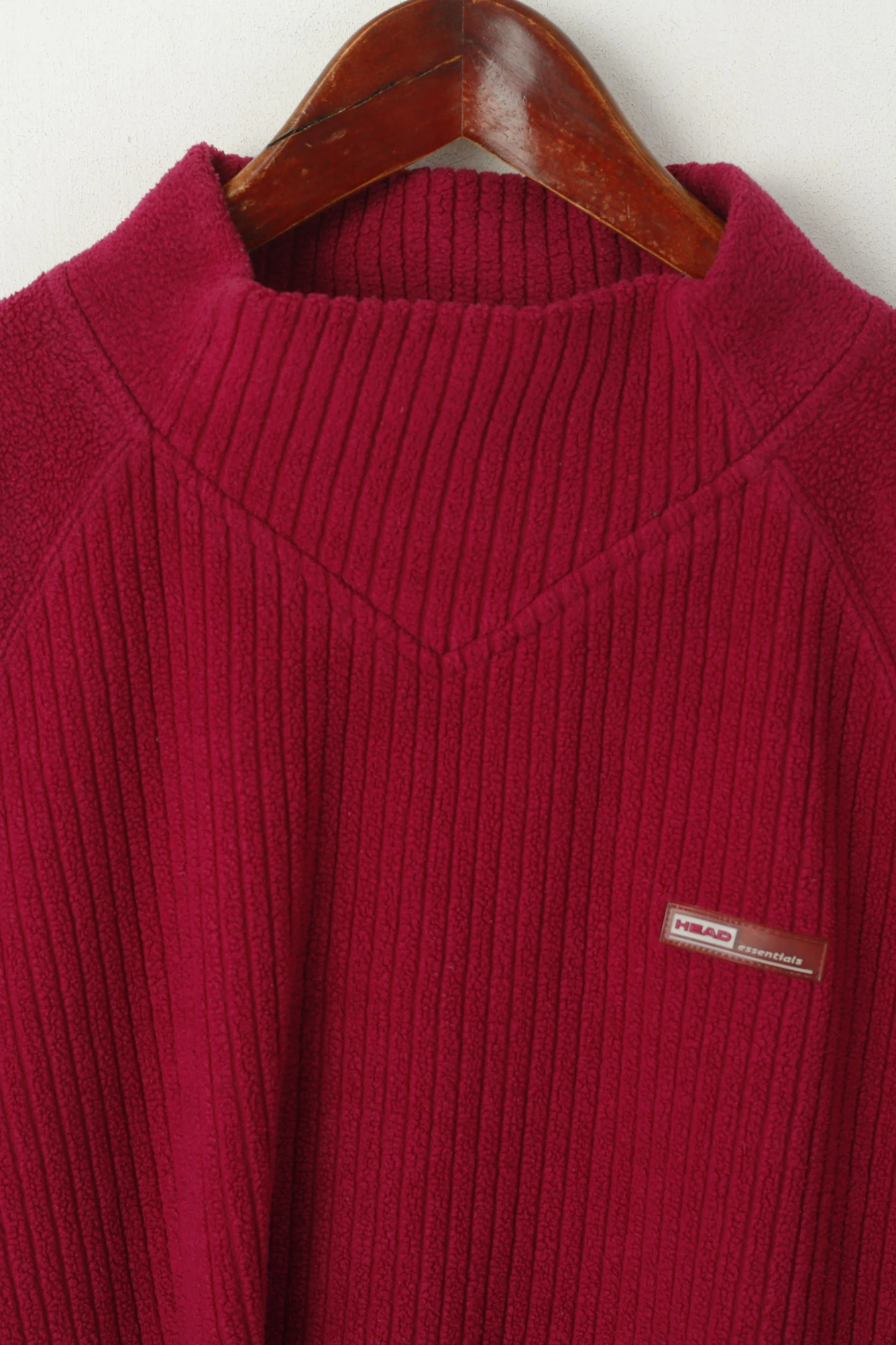 Head Essentials Women 12 M Fleece Top Amaranth Sportswear Classic Sweatshirt - Image 2