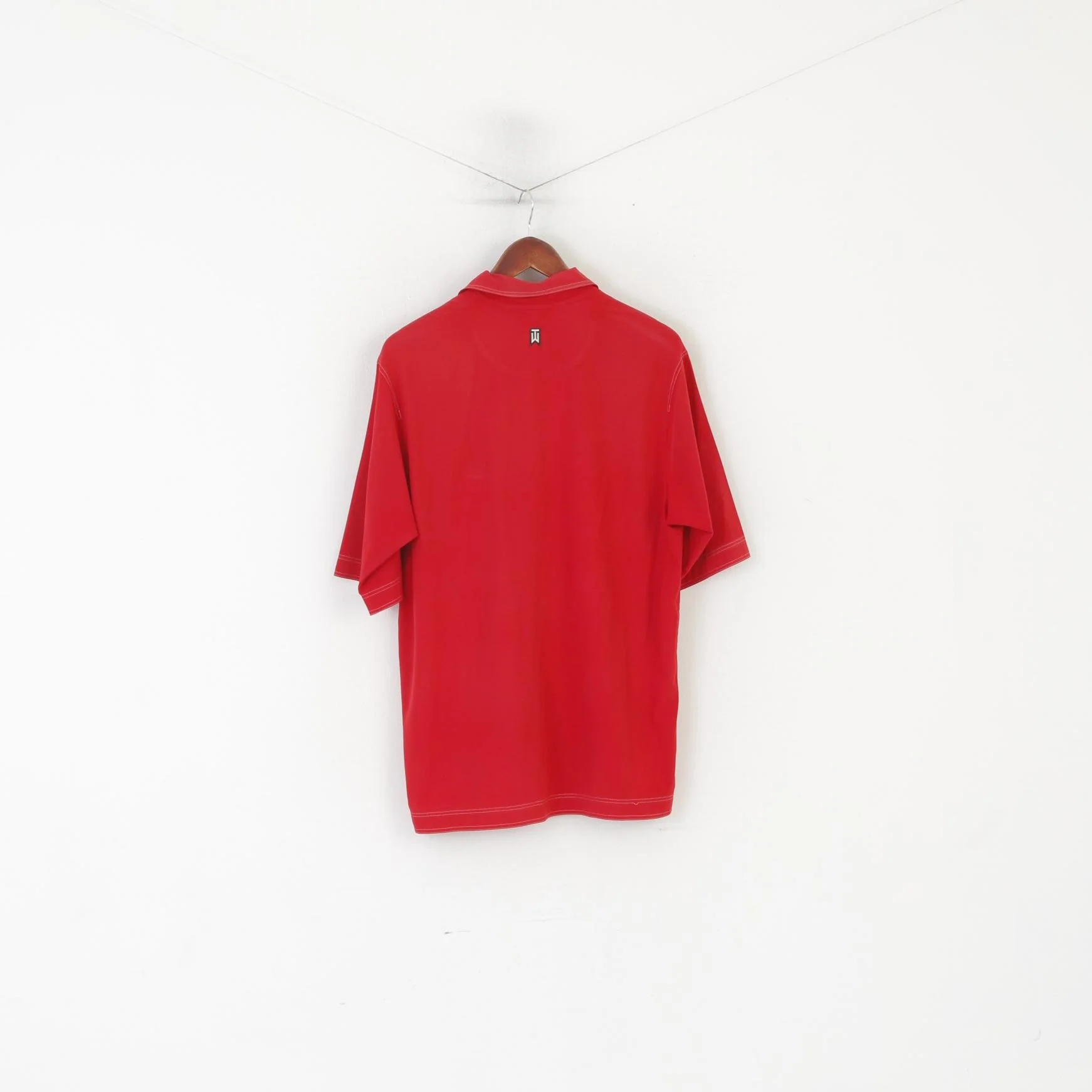 Nike Tiger Woods Men M Polo Shirt Red Sportswear Golf Jersey Vintage Top - Image 6