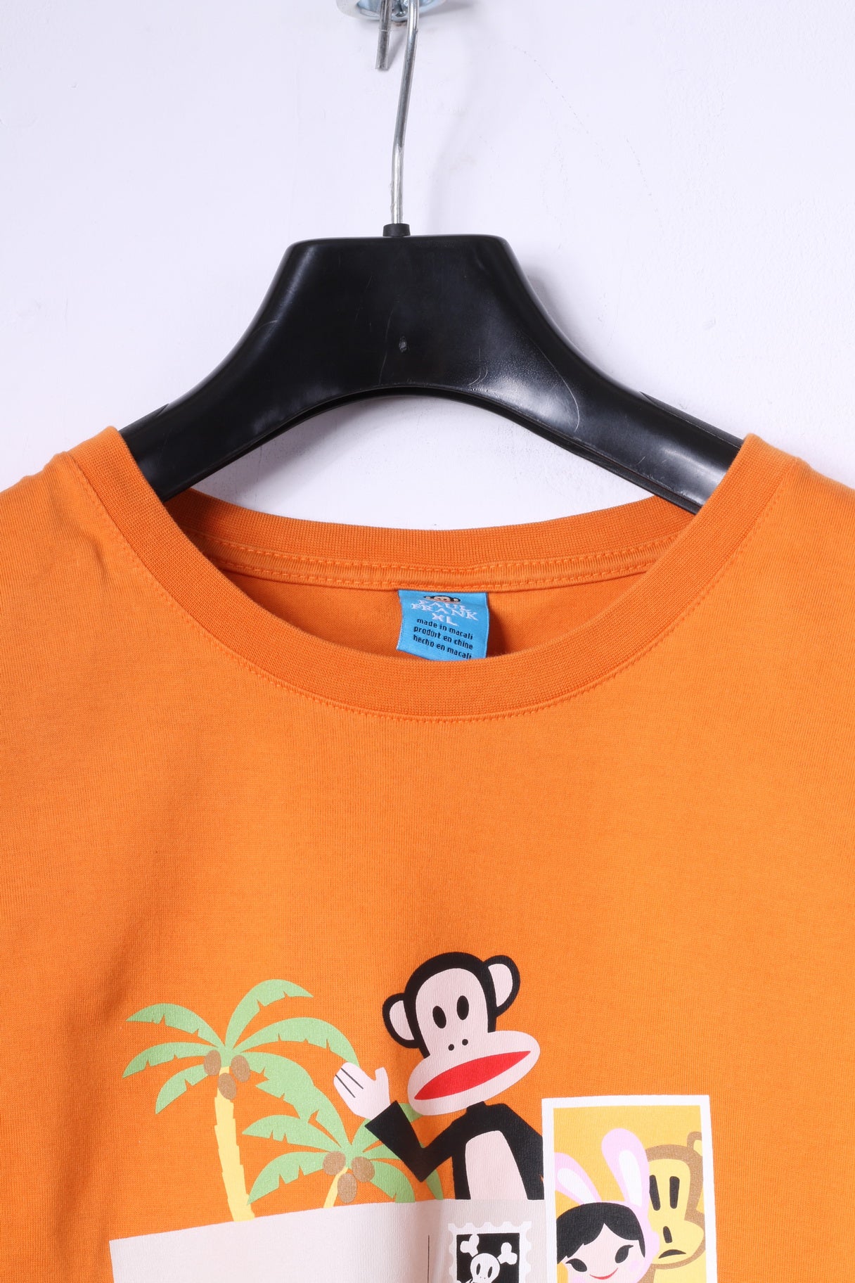 Paul Frank Boys XL 14 Age T-Shirt Orange Graphic Holiday Card Funny Top - Image 2