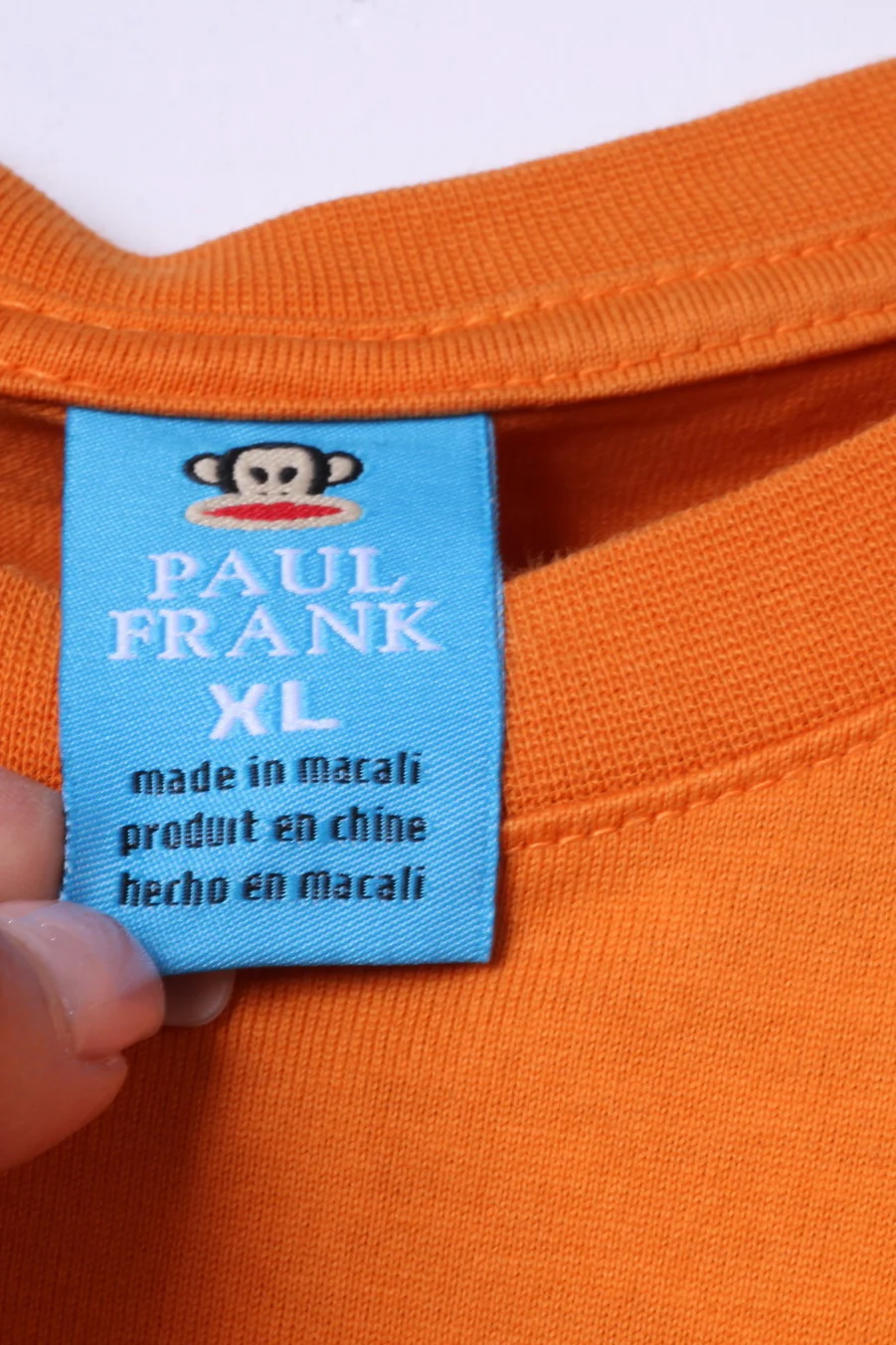 Paul Frank Boys XL 14 Age T-Shirt Orange Graphic Holiday Card Funny Top - Image 5