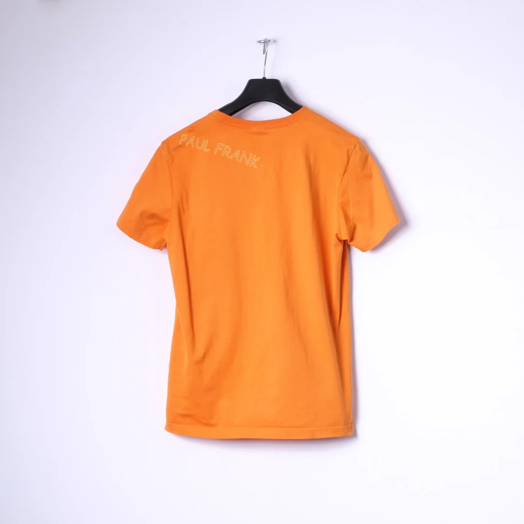 Paul Frank Boys XL 14 Age T-Shirt Orange Graphic Holiday Card Funny Top - Image 8