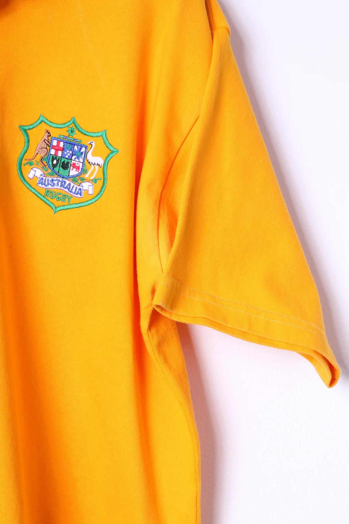 Cotton Traders Men L Polo Shirt Orange 100% Cotton Australia Rugby Top - Image 3