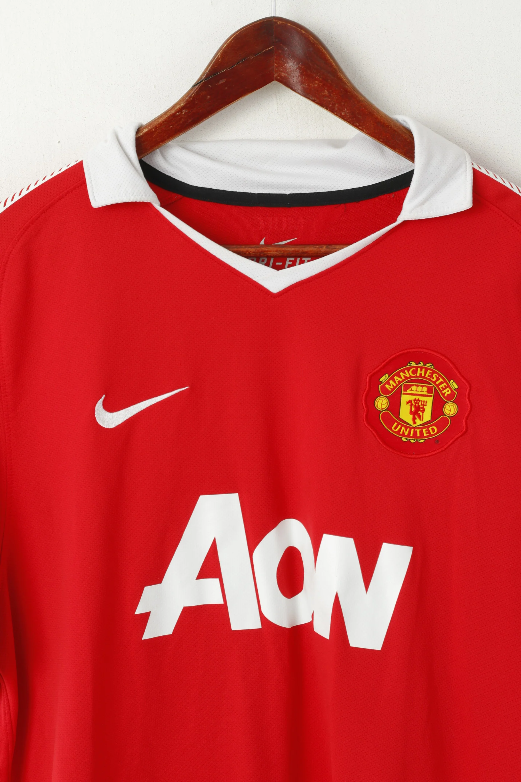 Nike Manchester United Men XL Polo Shirt Red Football Club#23 Mc Garva Jersey Top - Image 2