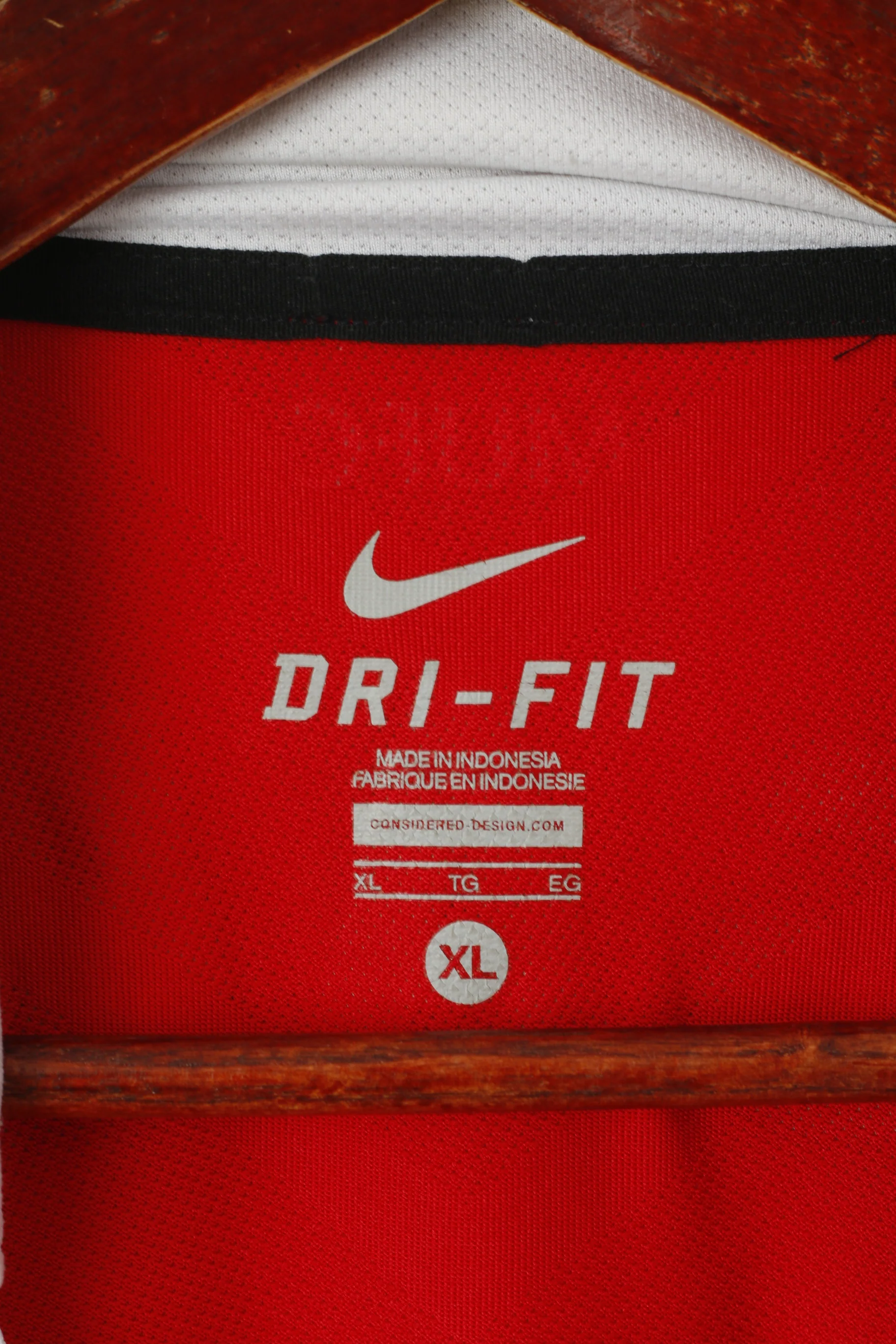 Nike Manchester United Men XL Polo Shirt Red Football Club#23 Mc Garva Jersey Top - Image 4