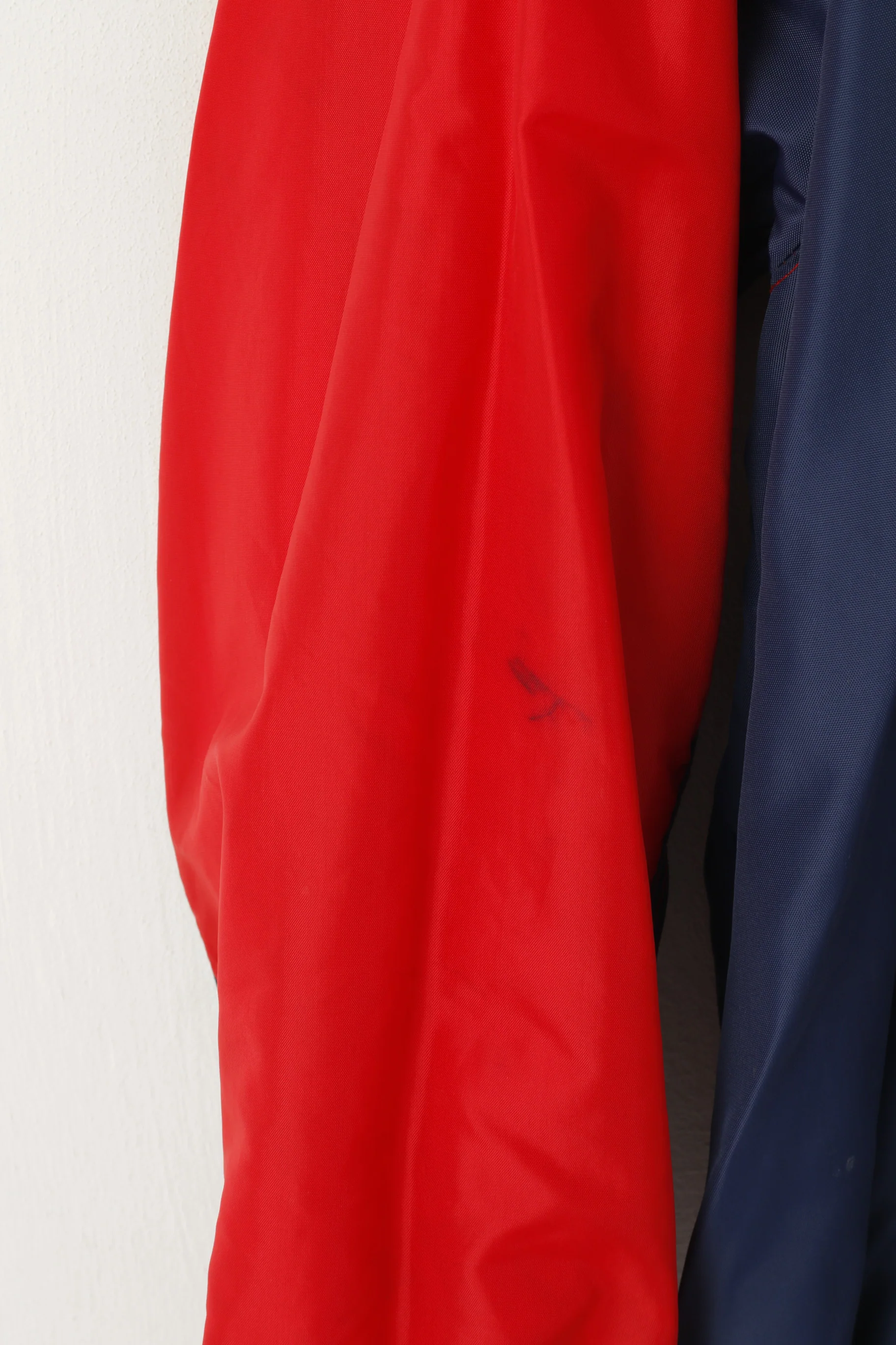 Adidas Men M Jacket Navy Vintage Red Double Sided Hooded Lightweight Top - Image 7