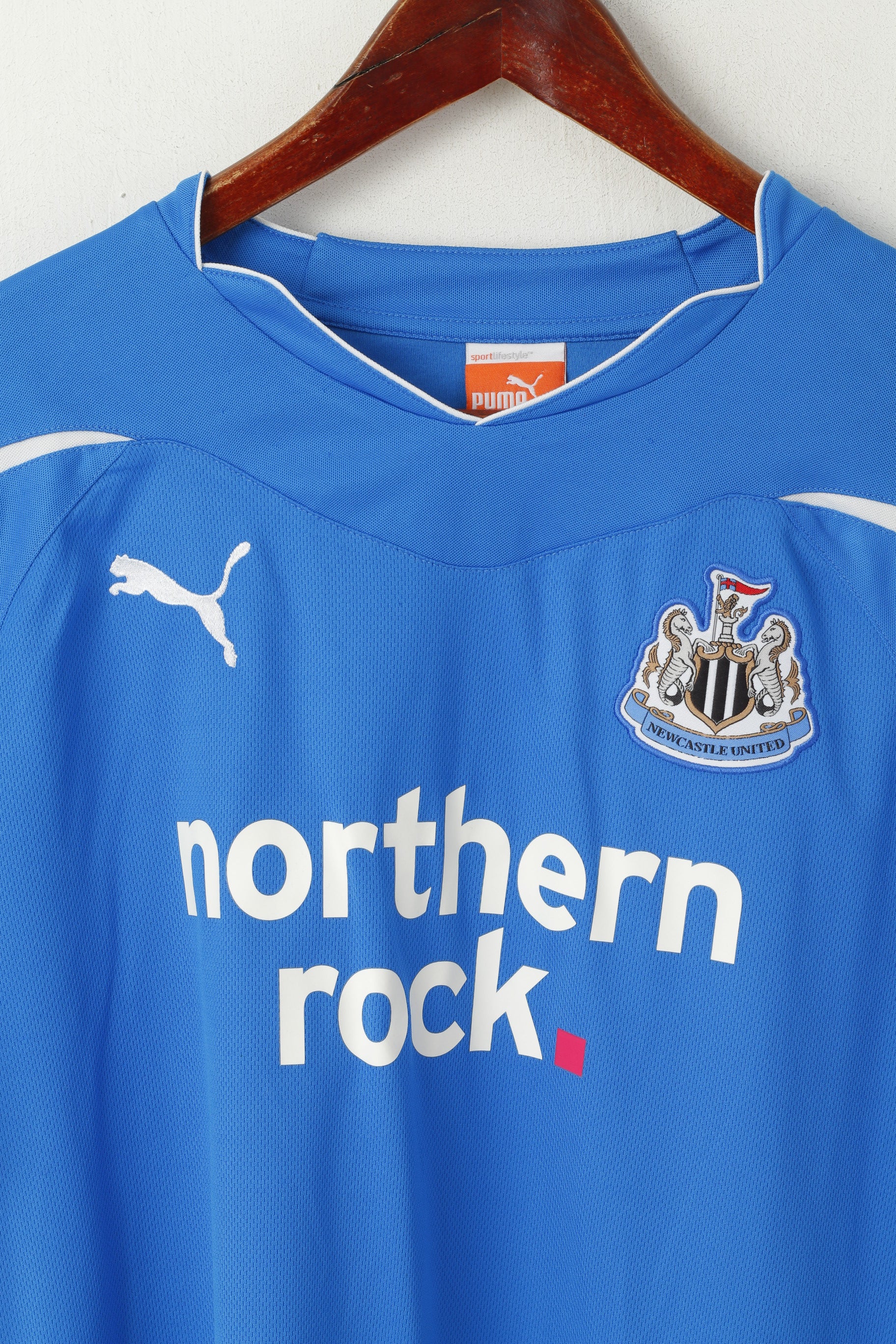 Puma Newcastle United Men S Shirt Blue Football Club Toon Army Jersey Top - Image 2