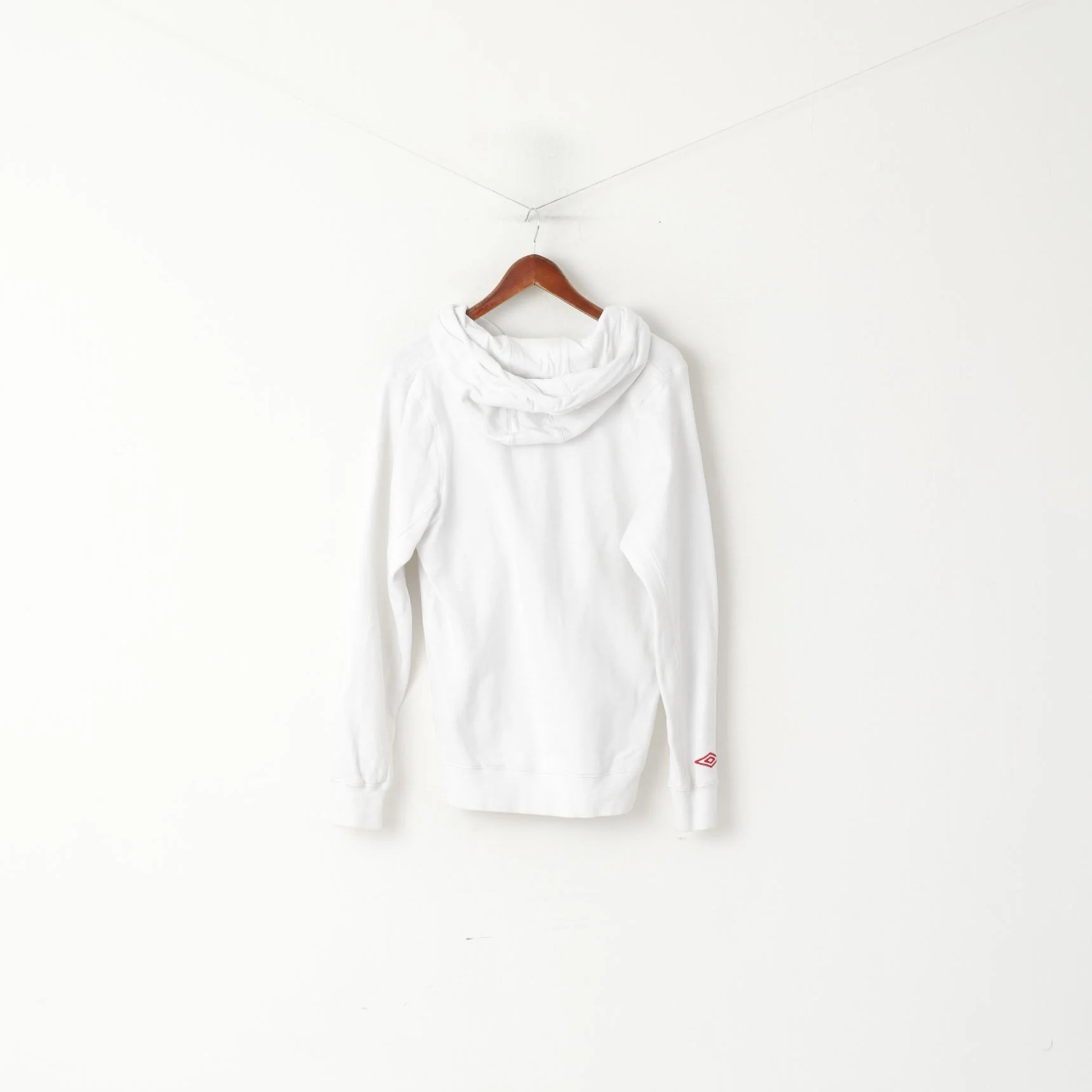 Umbro Women M Sweatshirt White Cotton England National Football Team Hoodie - Image 6