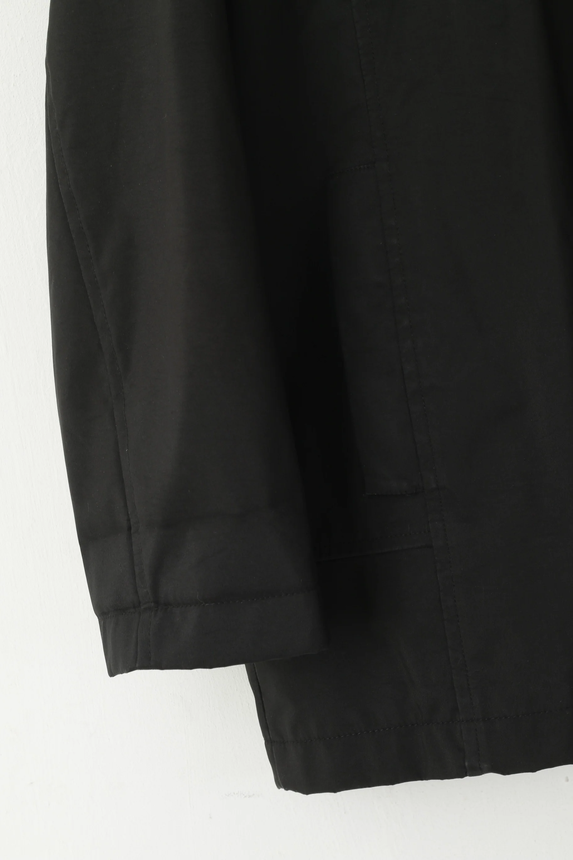 CECIL Men M Jacket Black Polyurethane Classic Logo Single Breasted Light Top - Image 3