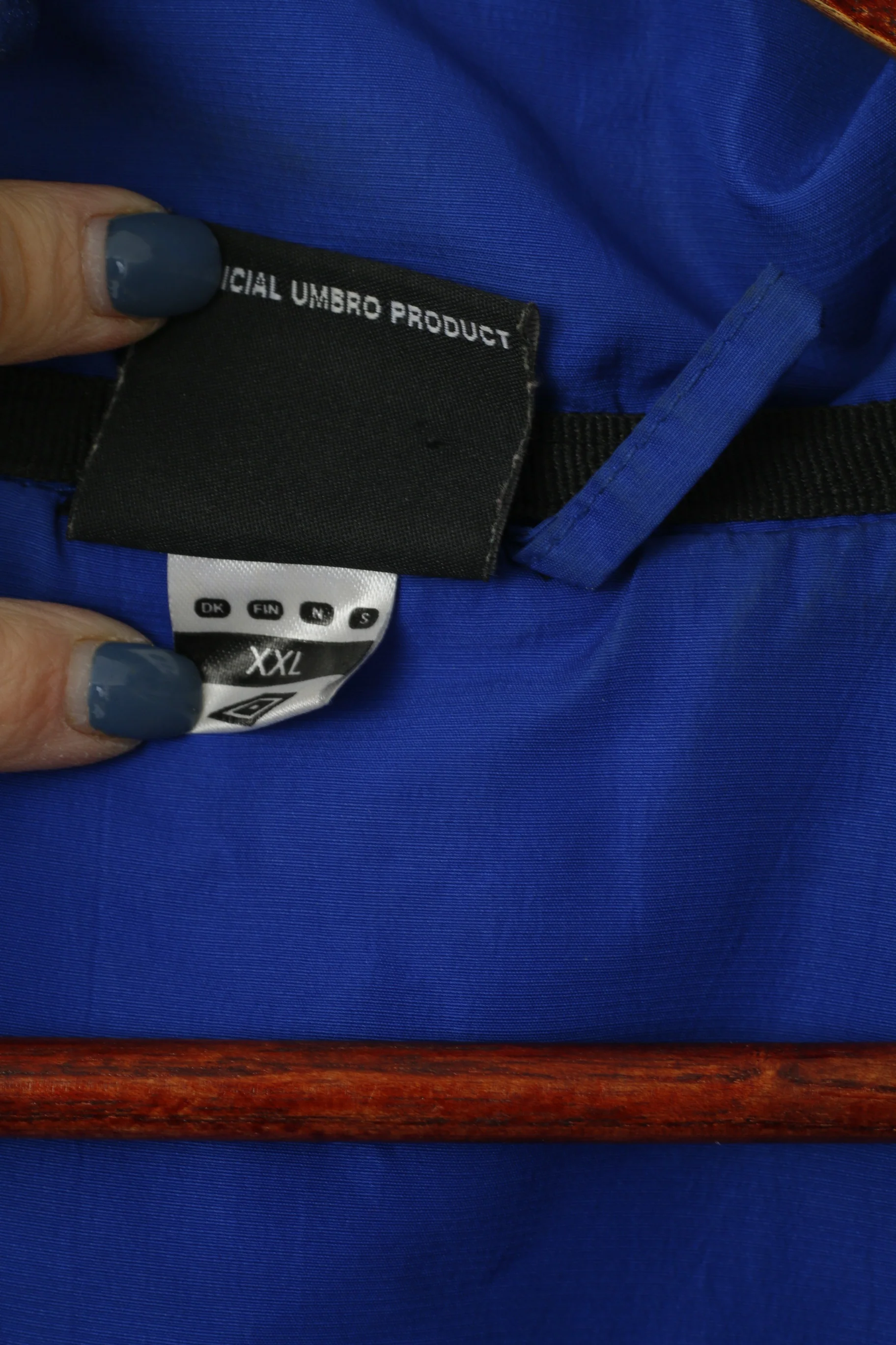 Umbro Men XXL Jacket Blue Activewear Innebandy Full Zipper Full Zipper Sport Top - Image 5