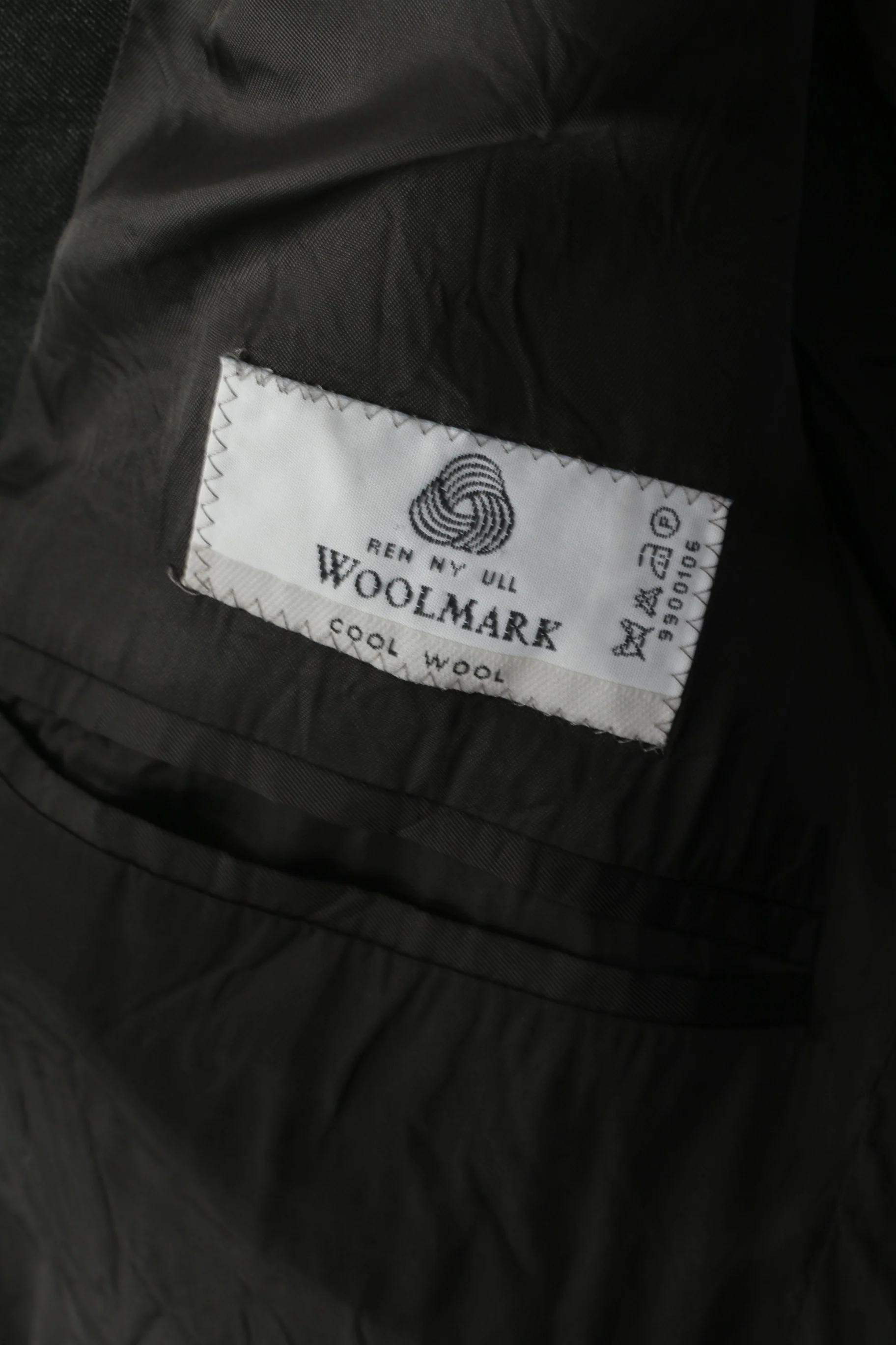 Nordiska Kompaniet Men 148 42 Blazer Charcoal 100% Wool Shoulder Pads Jacket - Image 7