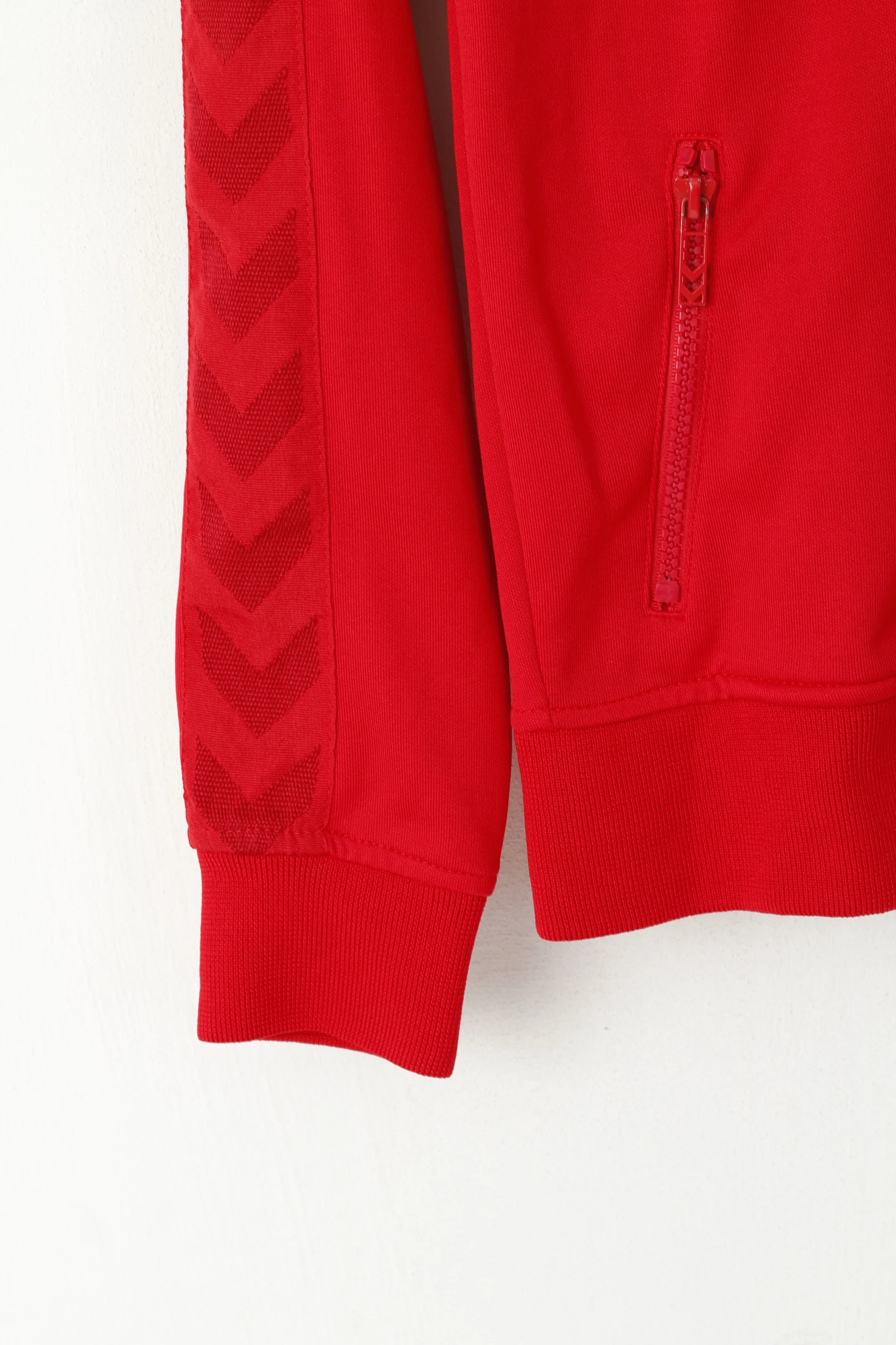 Hummel Women S Sweatshirt Red Shiny NIBE Festival Zip Up Sport Track Top - Image 3