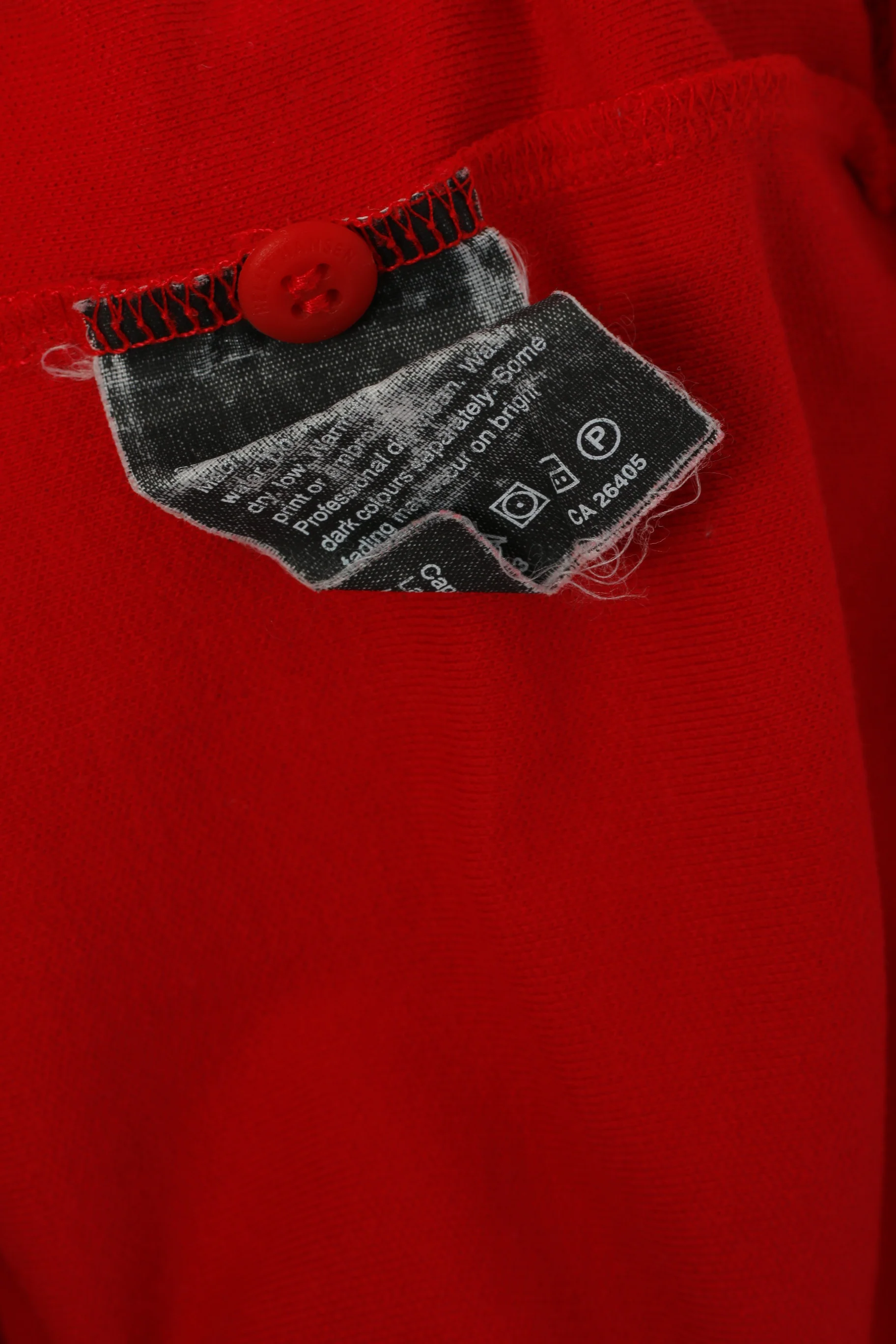 Helly Hansen Men S Polo Shirt Red Cotton Ebroidered Back Short Sleeve Top - Image 4