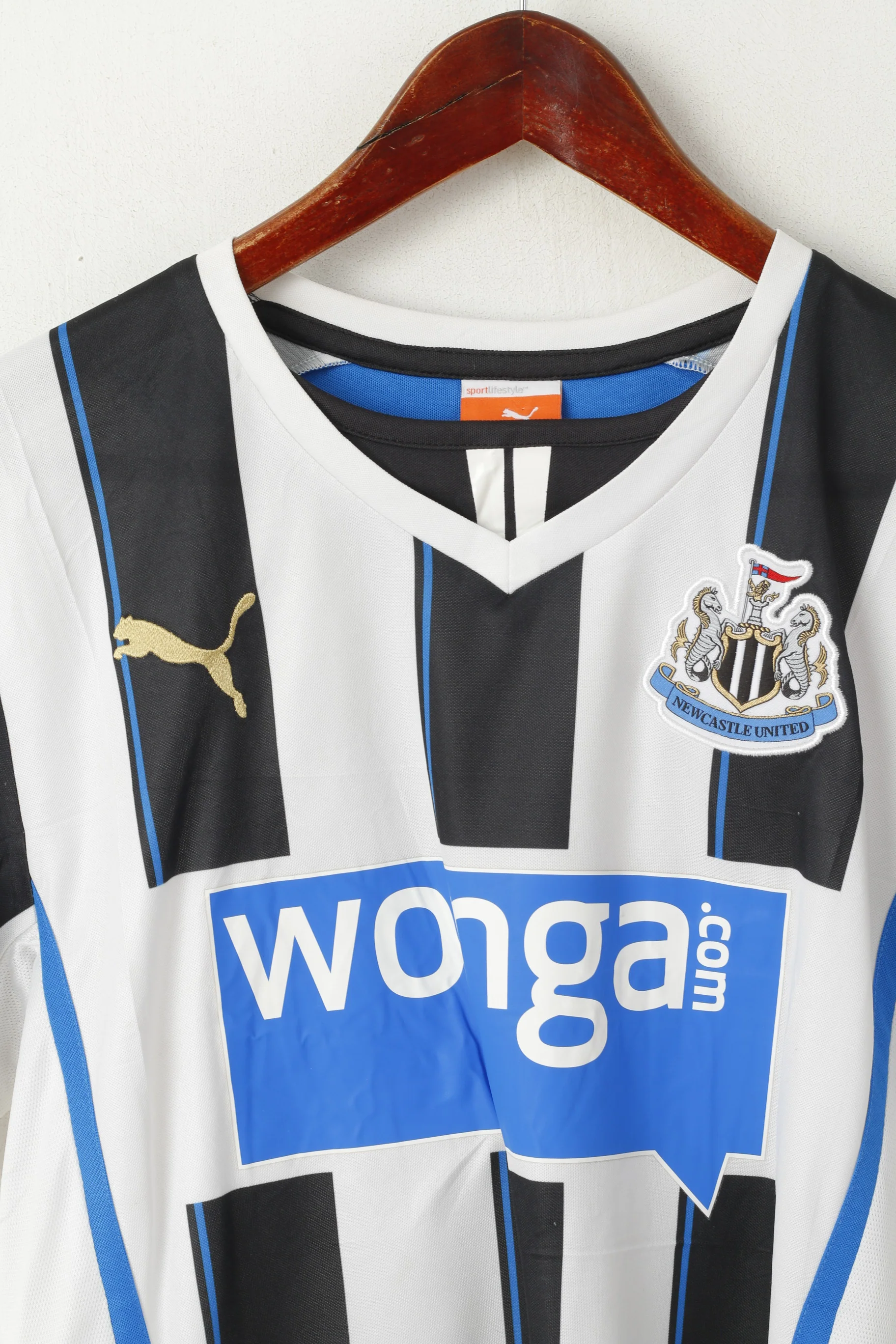 Puma Newcastle United Men S Shirt White Football Club Soccer Jersey Top - Image 2