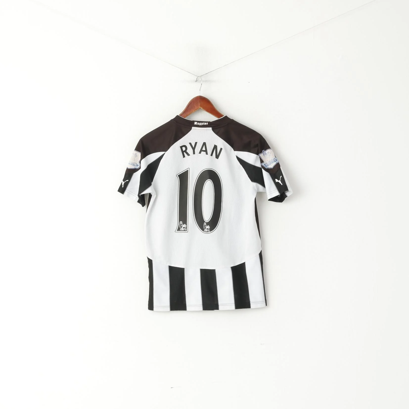 Puma Boys 14 Age 164 Shirt Black Newcastle United Football Club #10 Ryan Top - Image 6