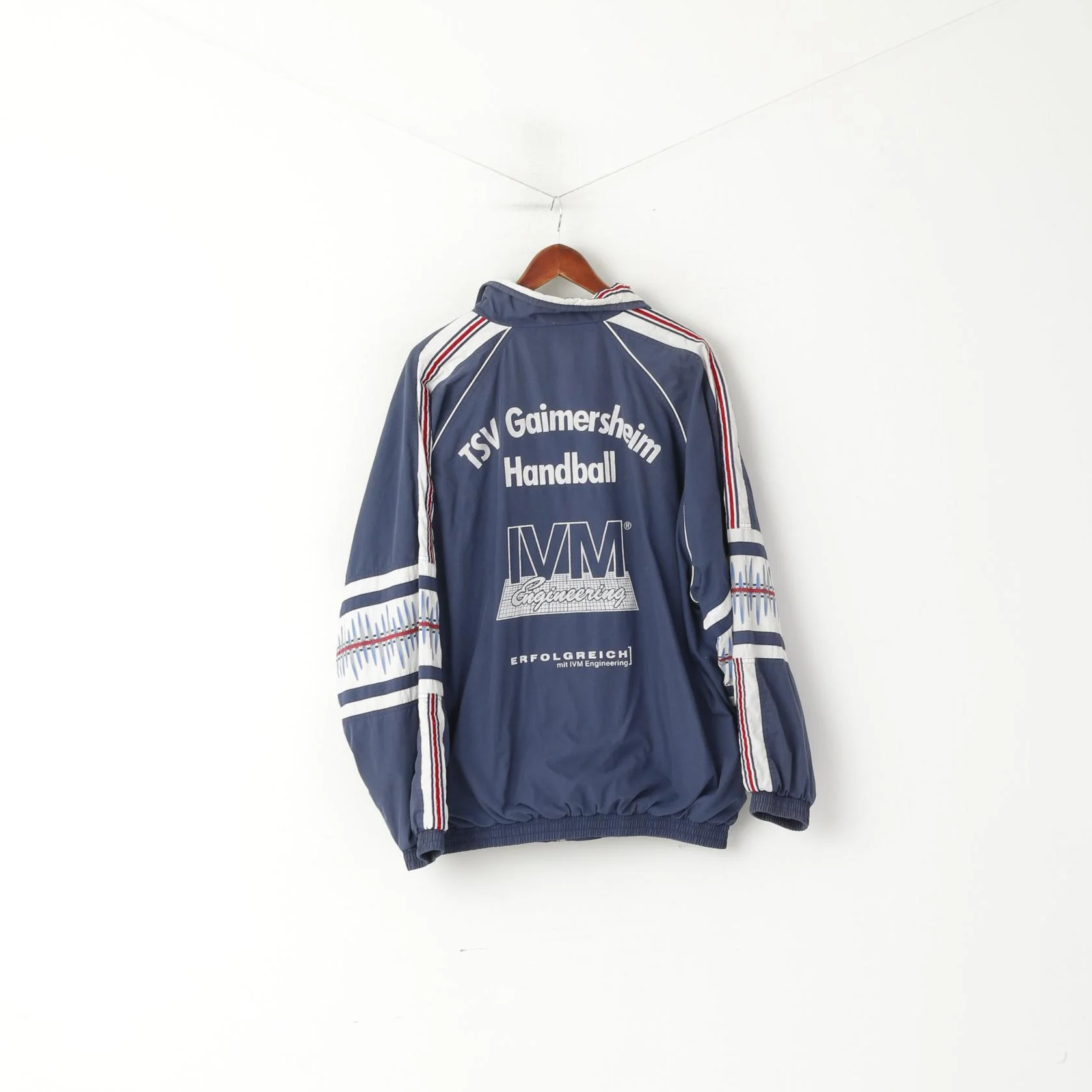 Killtec Men XL Jacket Navy Vintage TSV Gaimersheim Handball Zip Up Bomber Top - Image 6