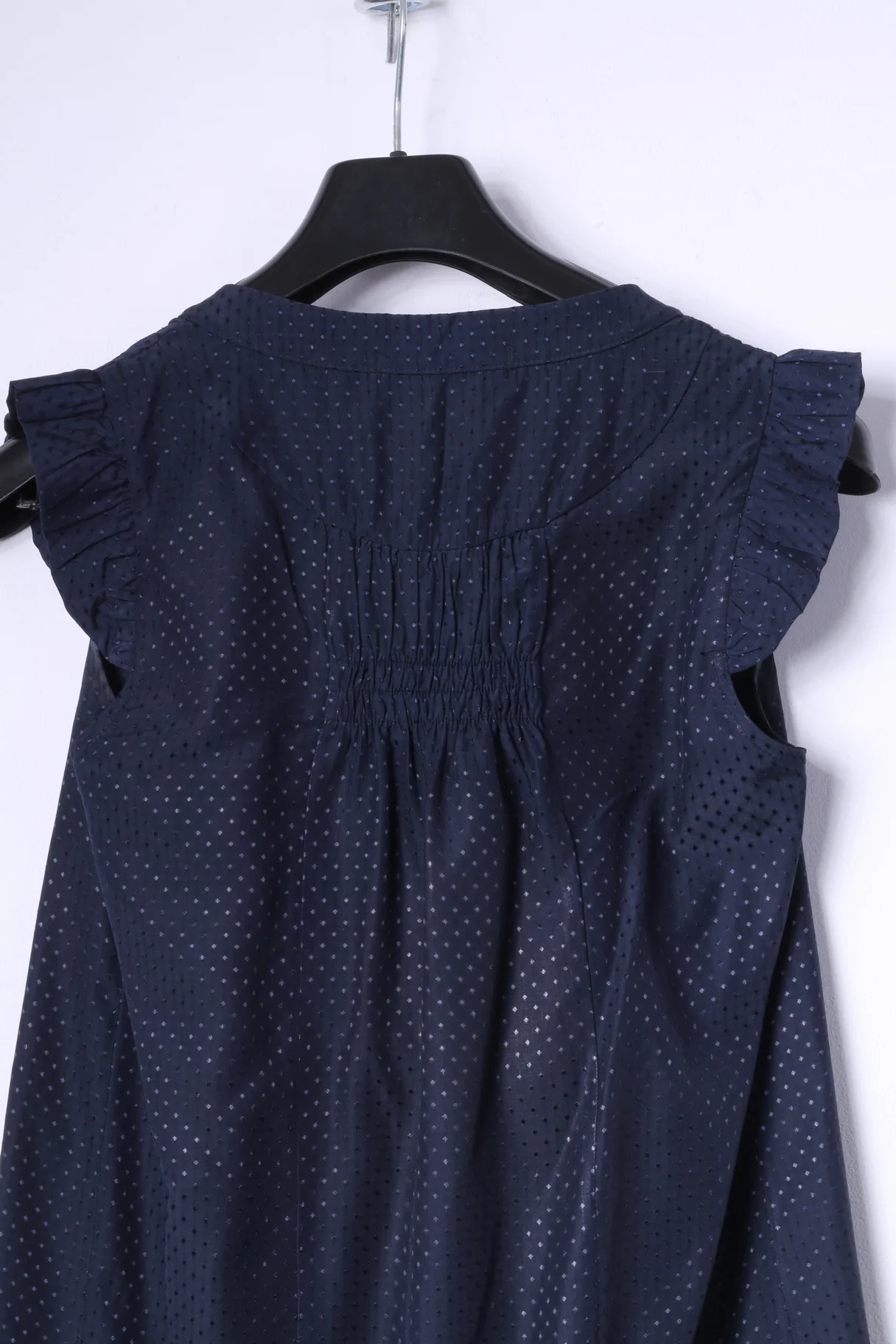 Darimeya Womens S/M Mini Dress Navy Summer Sweet Boho Tunic - Image 8