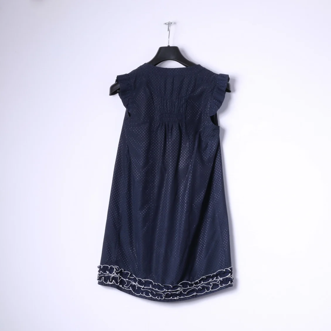 Darimeya Womens S/M Mini Dress Navy Summer Sweet Boho Tunic - Image 9