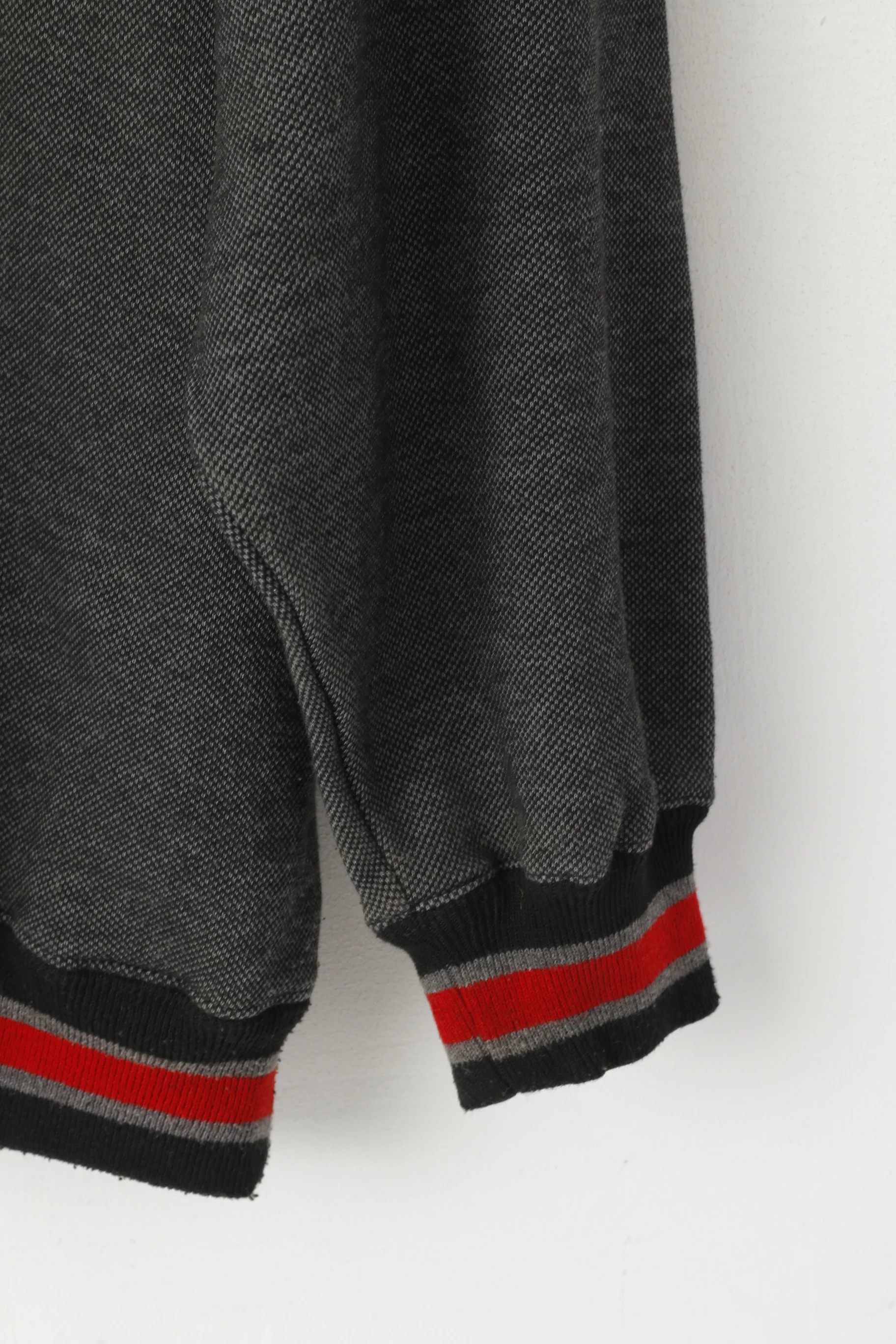 Cadre Athetlic Men L (XXL) Sweatshirt Grey Vintage Bobby Labonte Cotton Zip Neck Top - Image 3