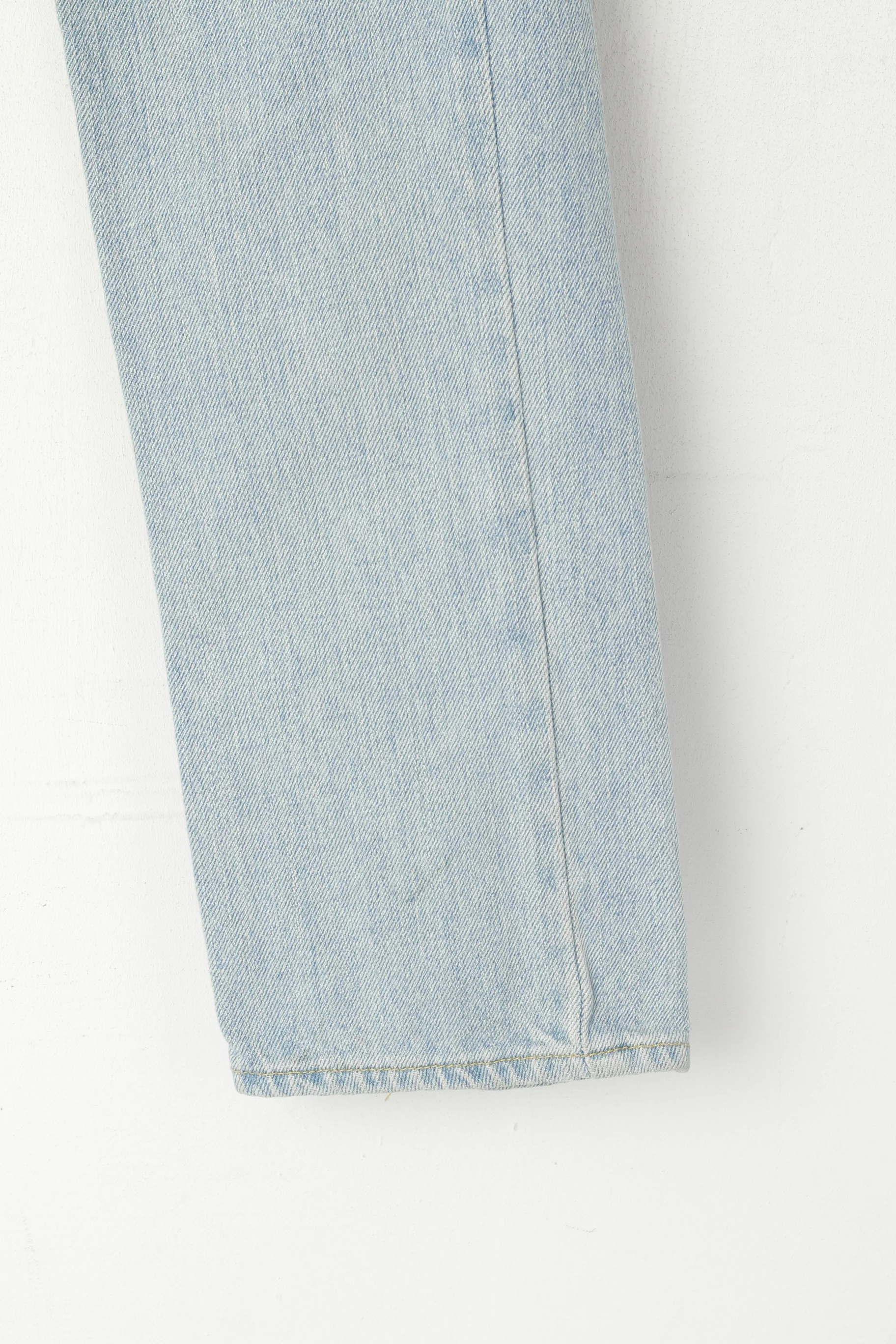 Hollister Women 28 Jeans Trousers Light Blue Cotton Denim Straight Leg Skinny Pants - Image 2
